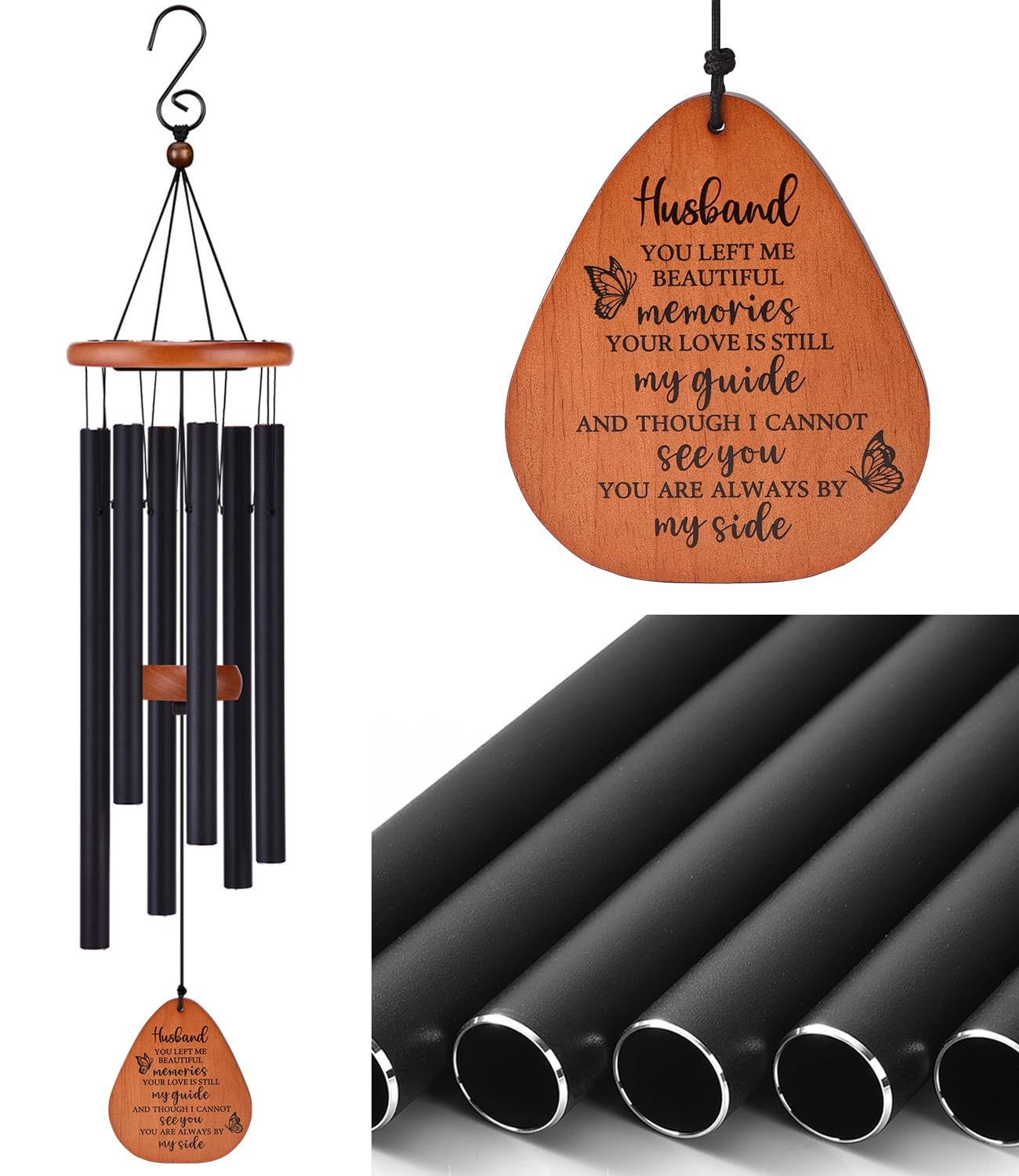 Memorial Wind Sinaliza Ambobe Pela Perda Do Marido De 32 Polegadas