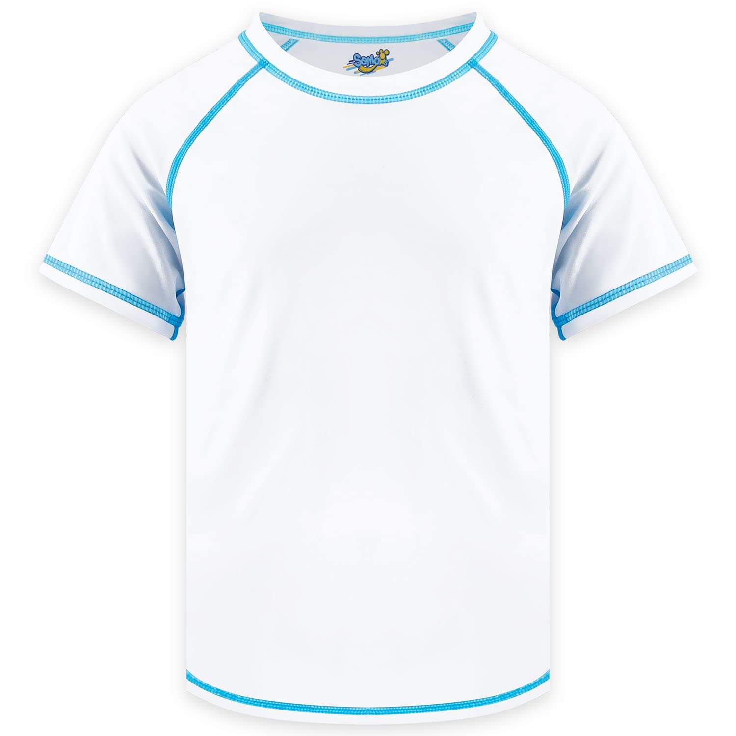 Rash Guard Semois White Upf 50+ Com Proteção Solar Para Meninos 10-12y
