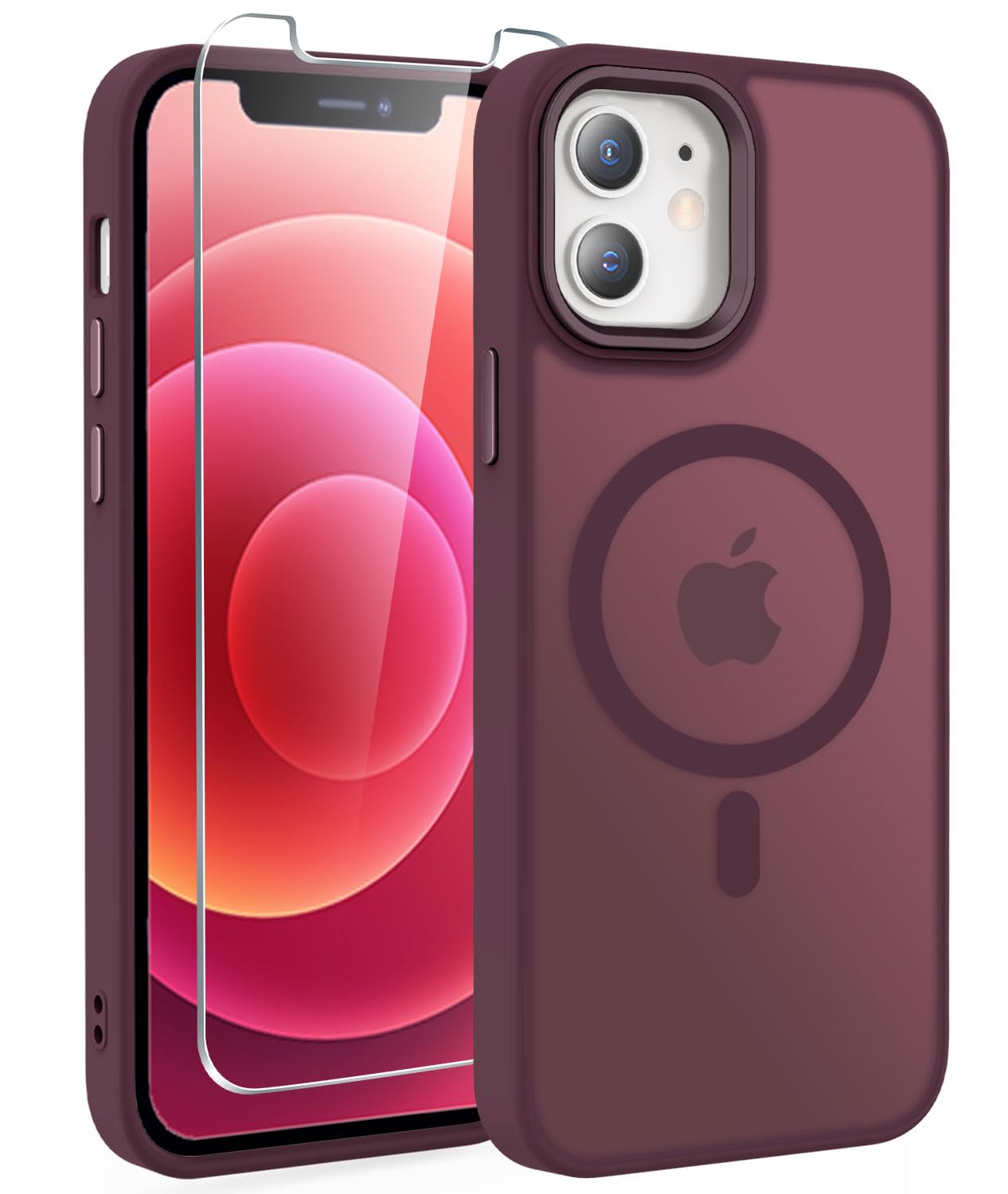 Capa De Telefone Wrj Compatível Com Iphone 12/12 Pro Com Protetor De Tela