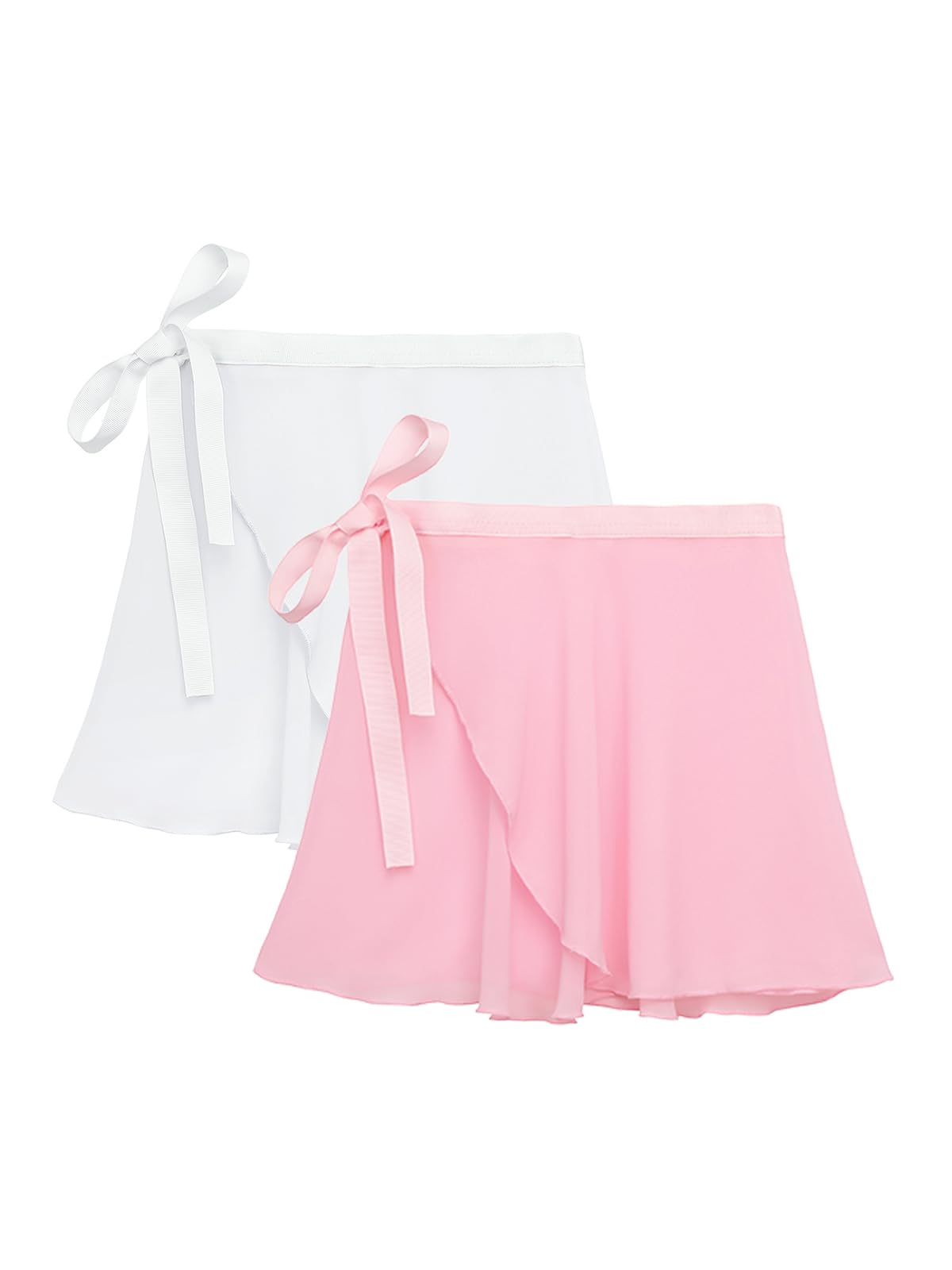 Saia De Balé Century Star Chiffon Para Mulheres E Meninas Branca E Rosa