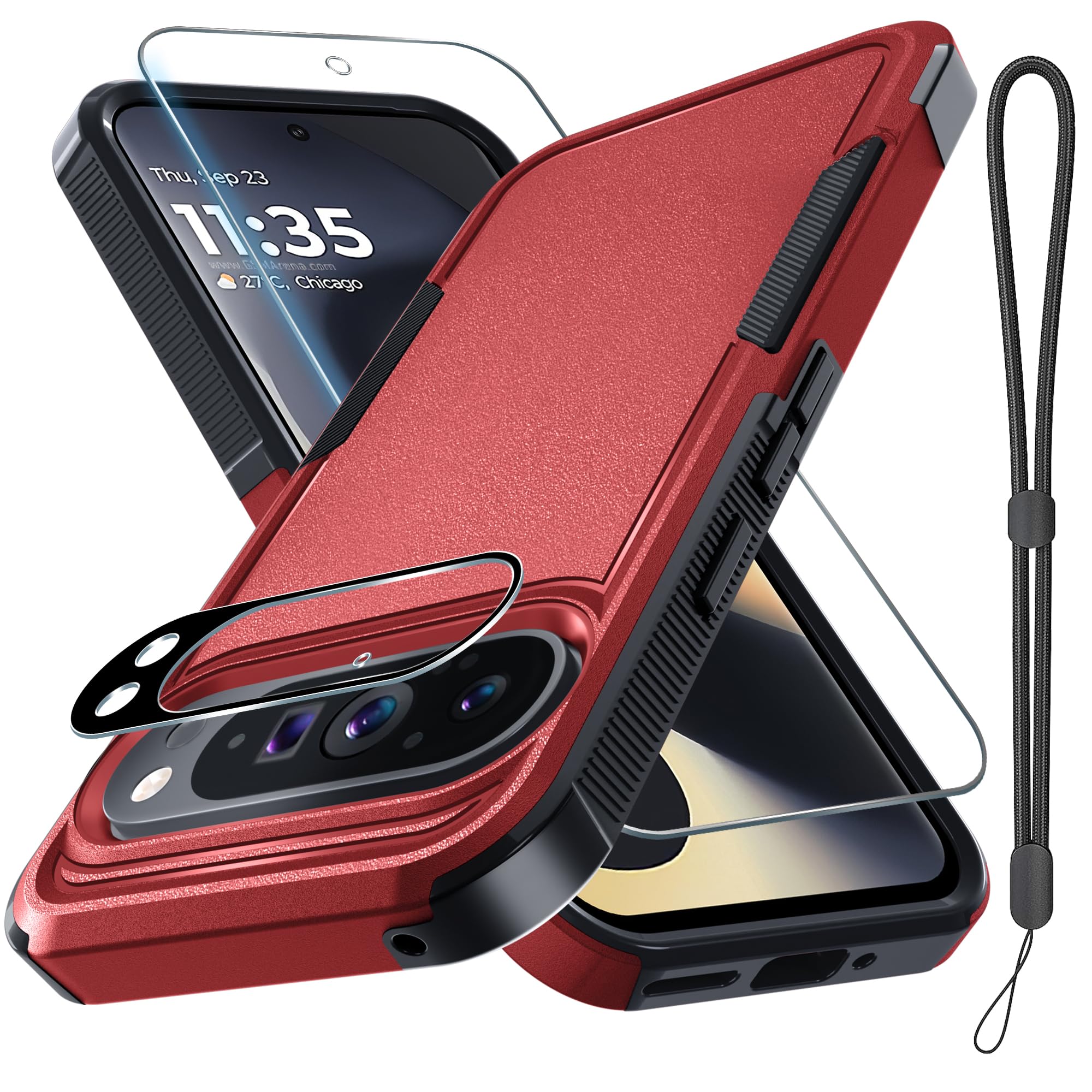 Capa De Telefone Rmocr Para Google Pixel 9 Pro Xl Com Acessórios