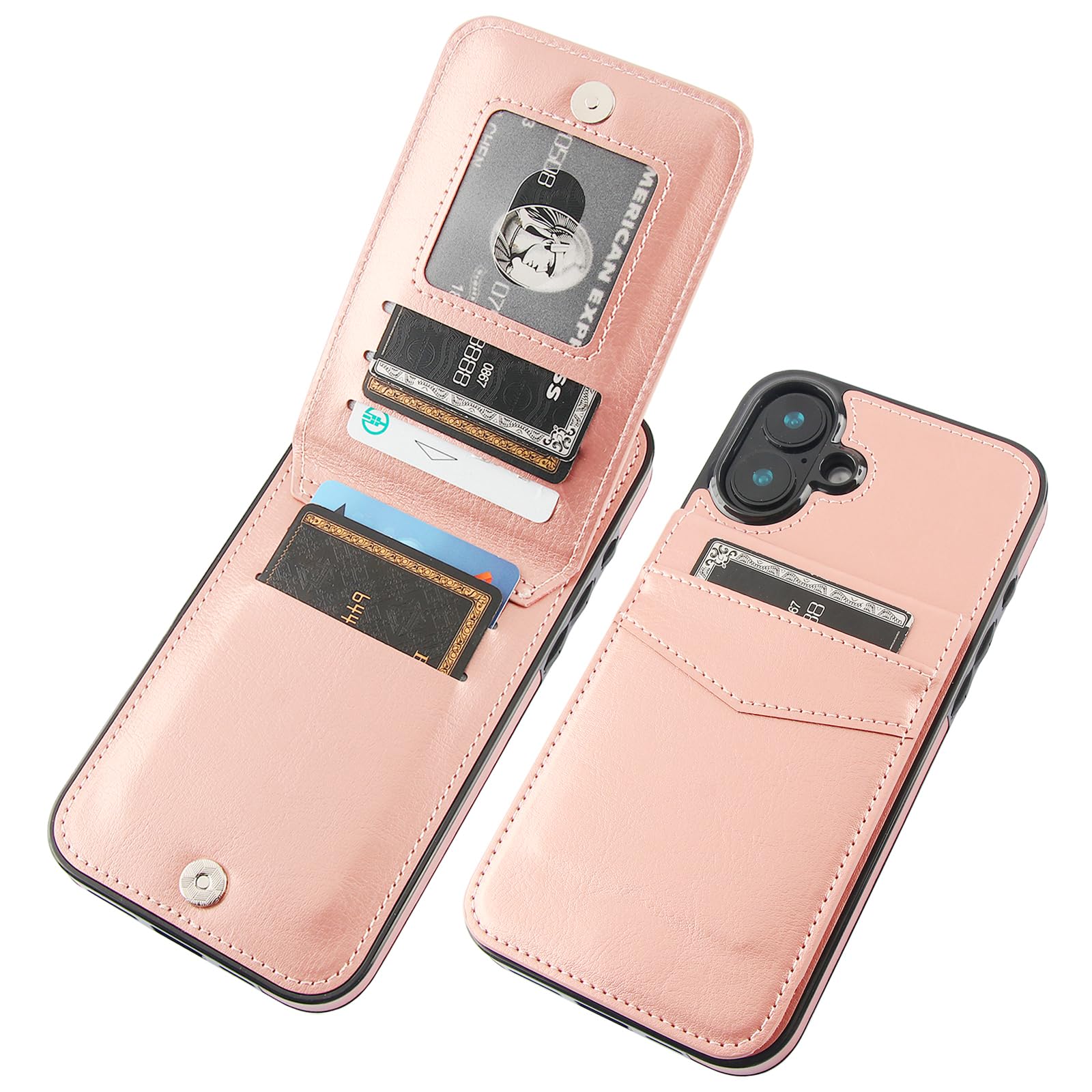 Capa Wallet Kihuwey Compatível Com Iphone 16 Plus De 6,7"