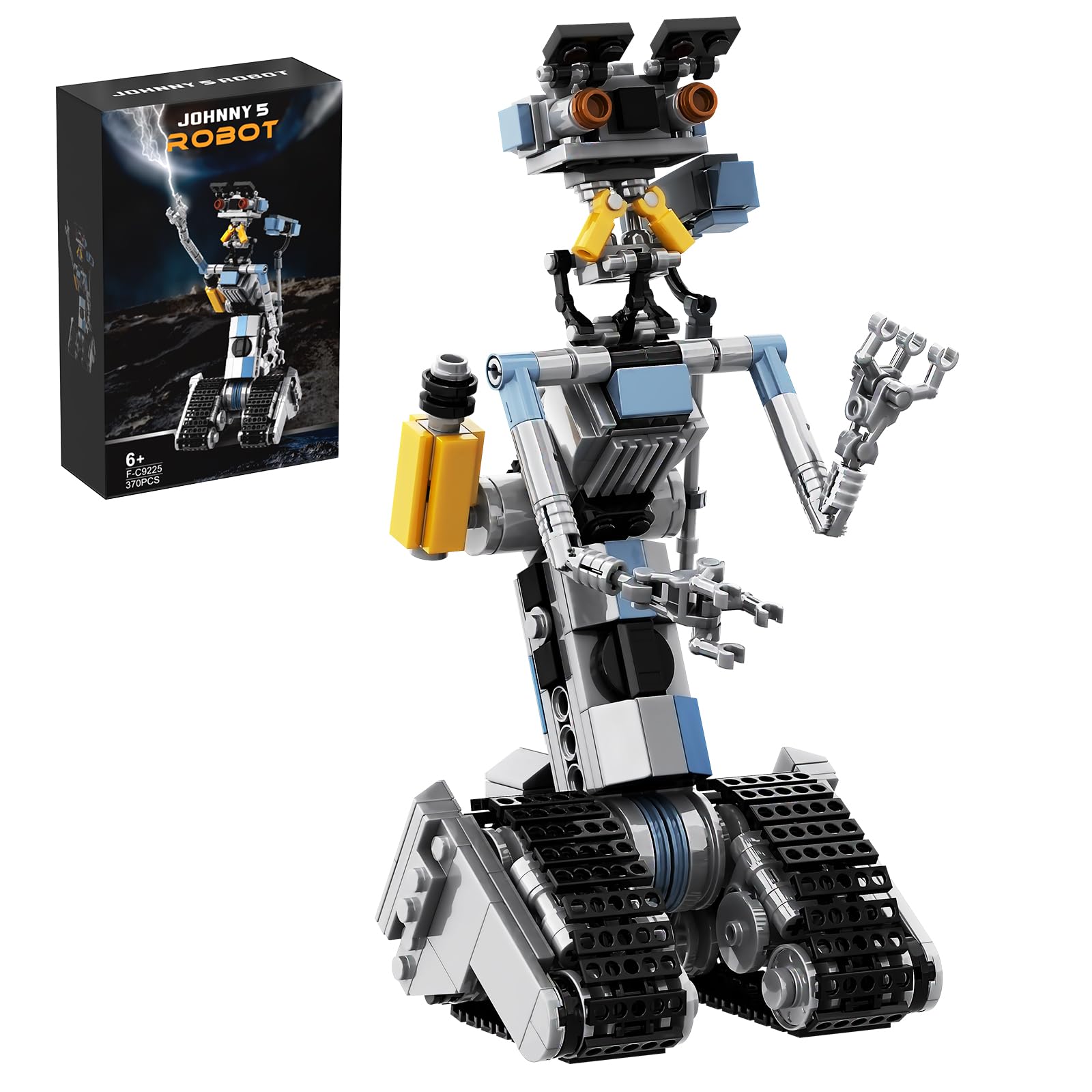 Conjunto De Blocos De Construção Vonado Johnny 5 Robot 370 Peças