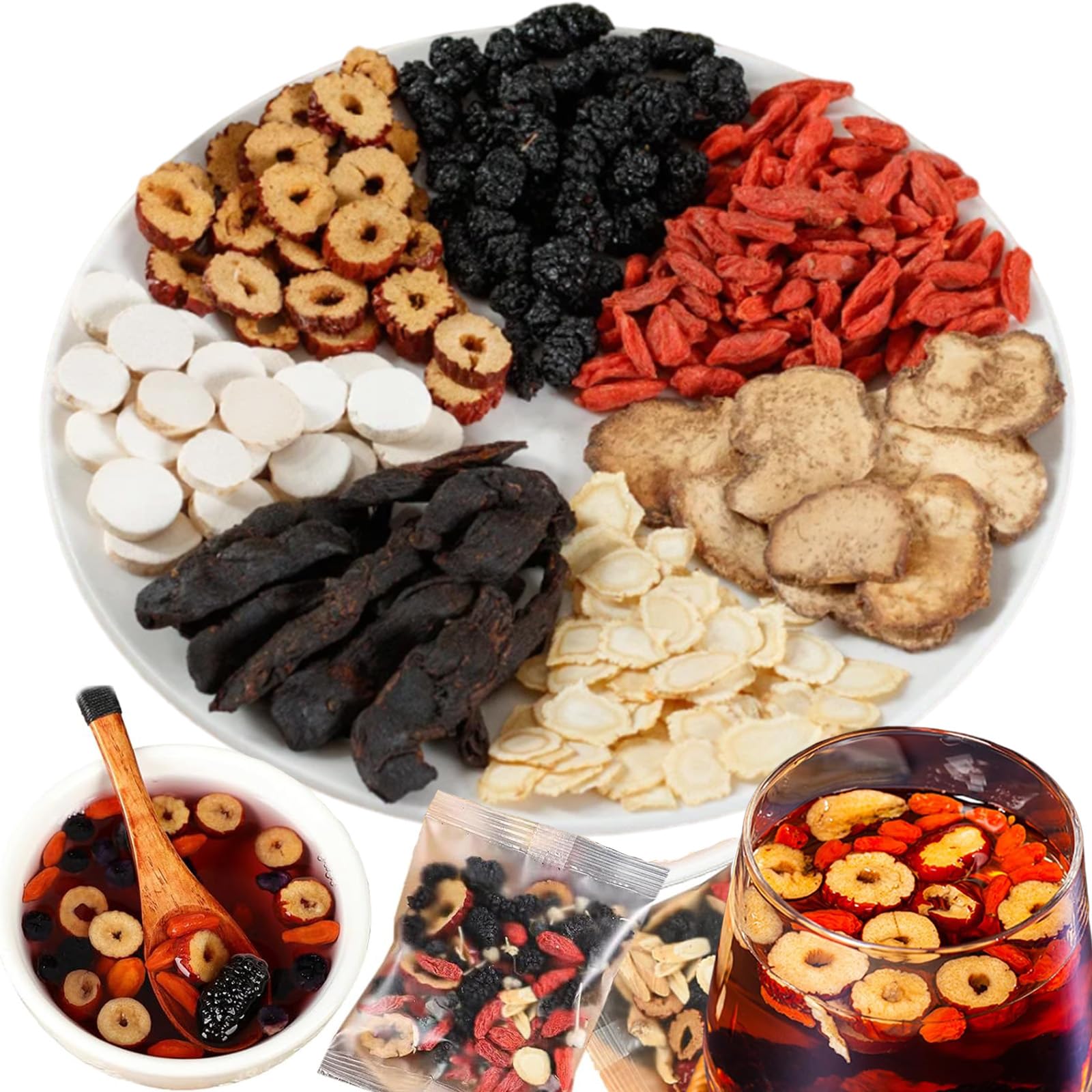 Tea Megacephalus Kidney Tea Formula Ginseng Six Treasure 30 Sacos