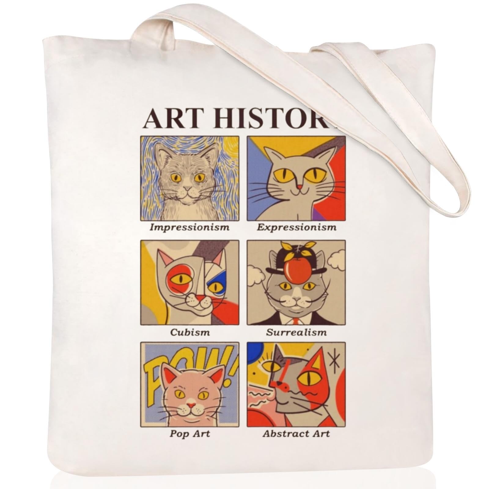 Sacola De Lona Andeiltech Aesthetic Vintage Reutilizável Para Mulheres