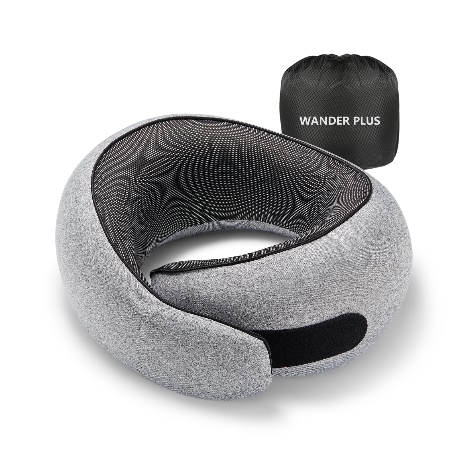 Almofada De Pescoço De Viagem Wander Plus® Airplane Memory Foam Grey