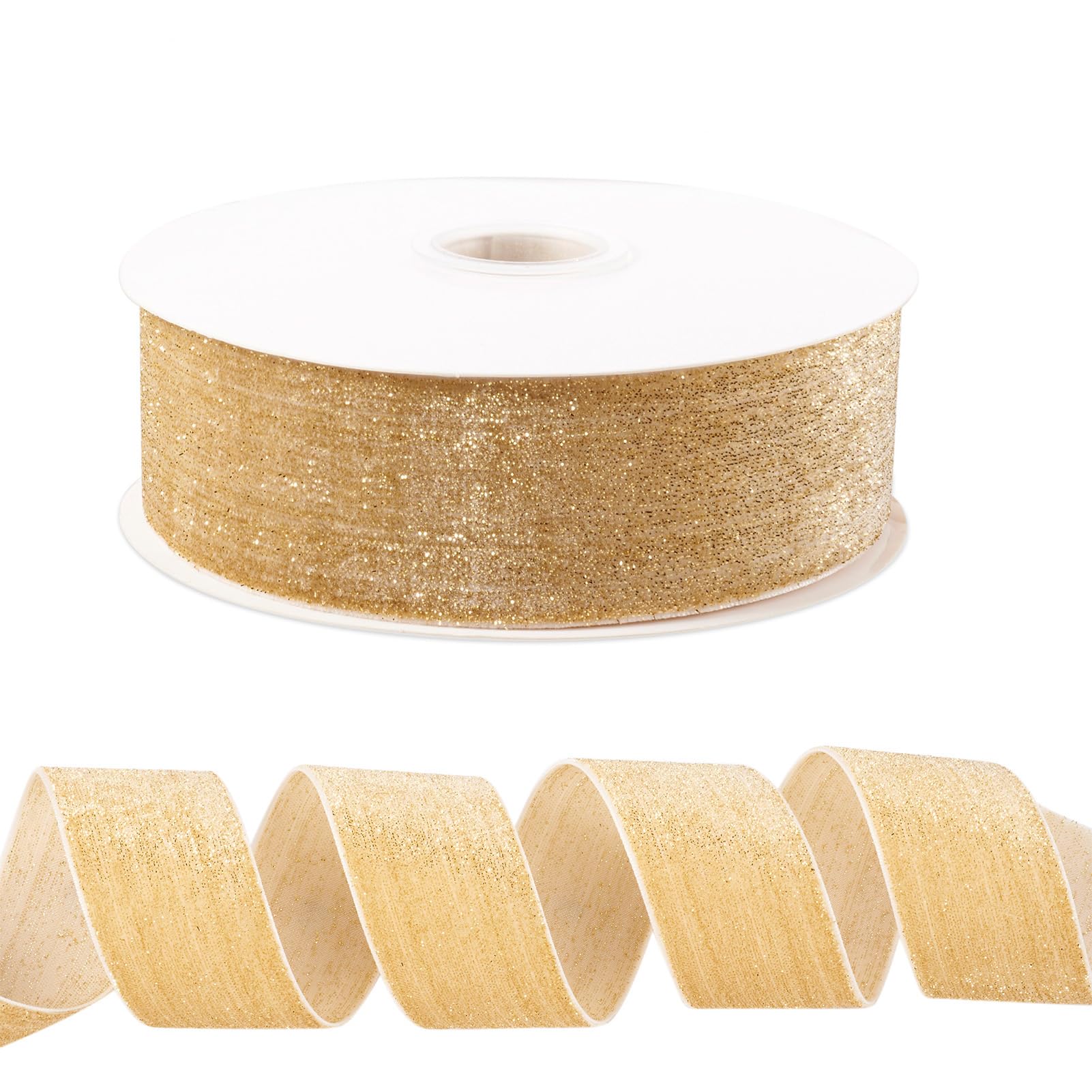 Presente De Natal Ribbon Pandahall Pale Goldenrod Velvet 9m