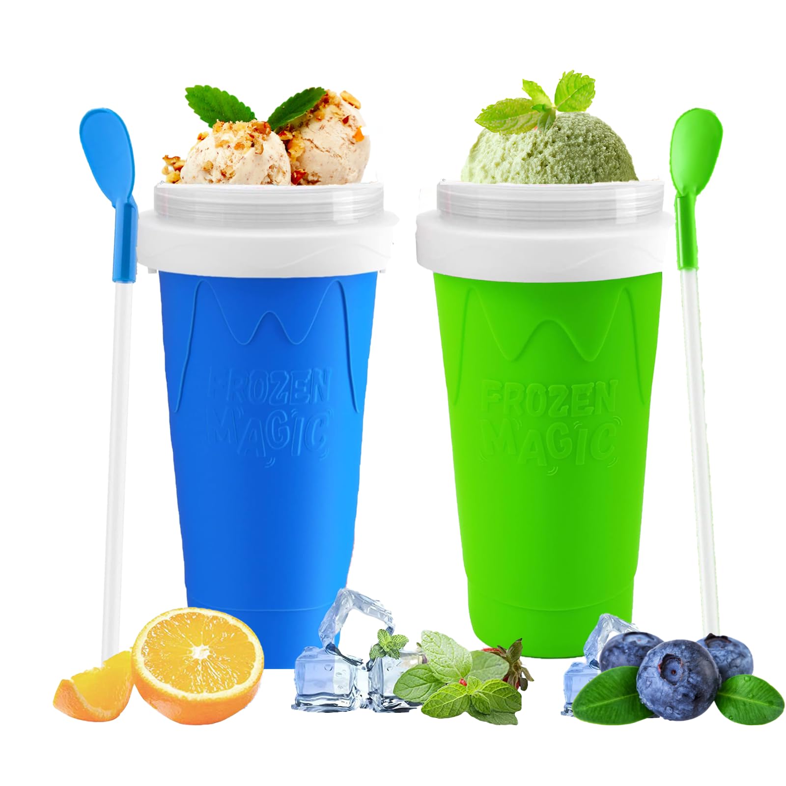 Slushie Cup Wallbig Magic Quick Frozen Smoothies, 2 Pacotes