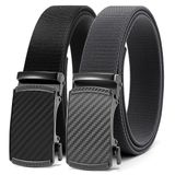 Belt Chaoren Ratchet, Elástico Preto E Cinza Para Homens, Pacote Com 2