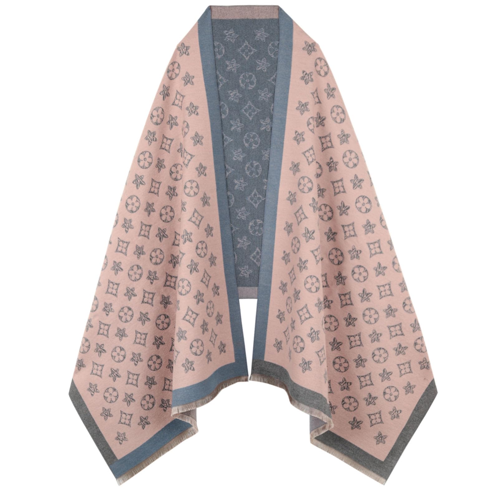 Lenço Extree Pashmina Silky Shawl Wrap Para Mulheres 74,4 X 24,4 Cm