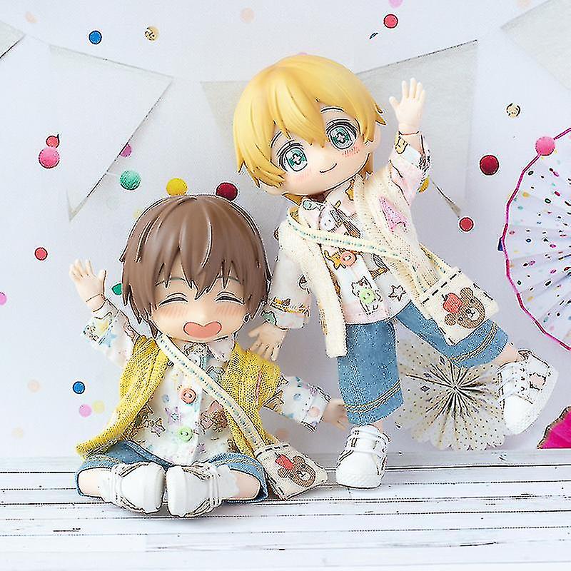 Ob11 Doll Roupas Casual Capuz Bonito Kawaii Casaco Denim Jacke