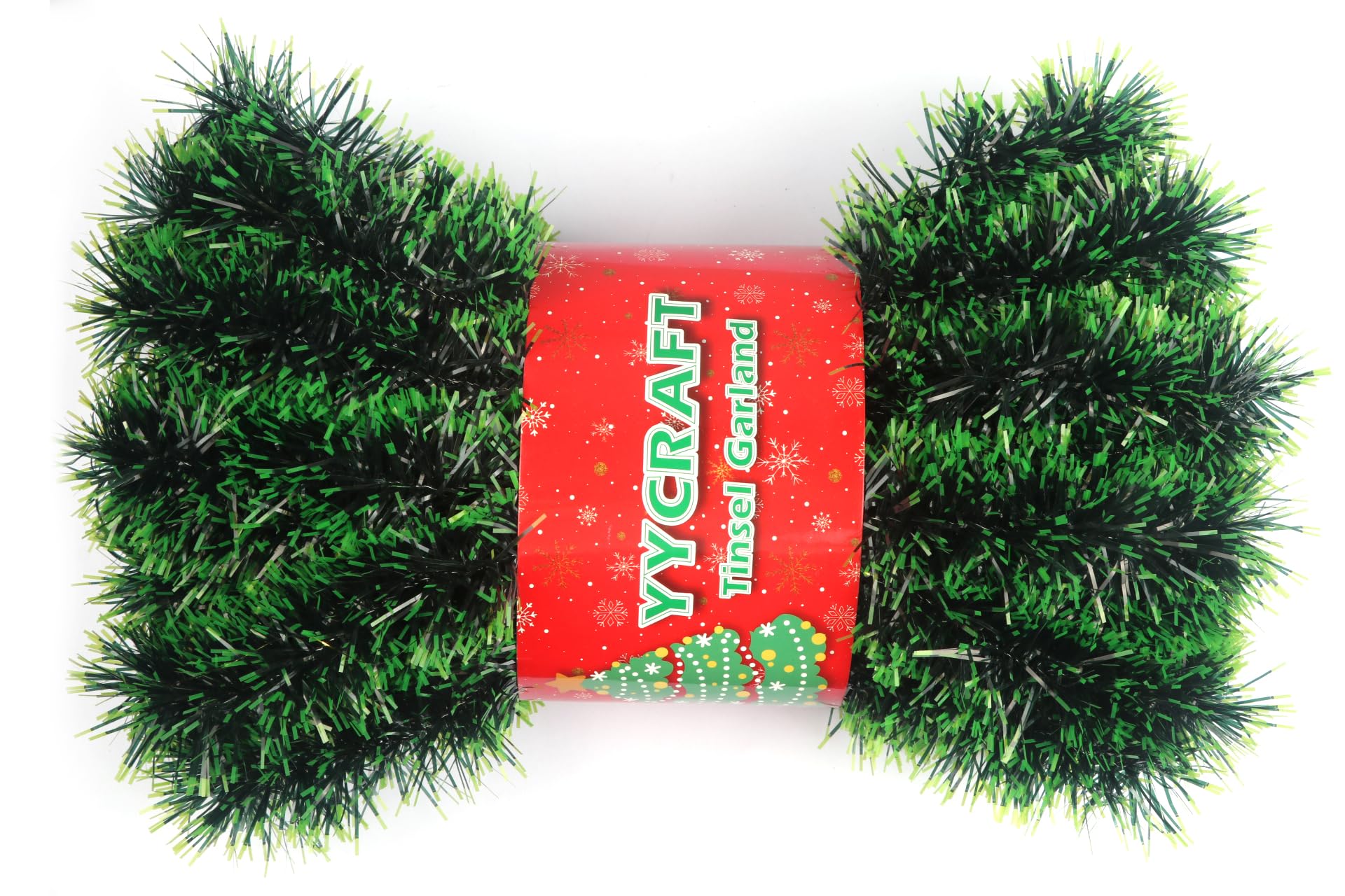 Guirlanda De Natal Yycraft Thick Foil Tinsel De 15 Jardas (45 Pés)