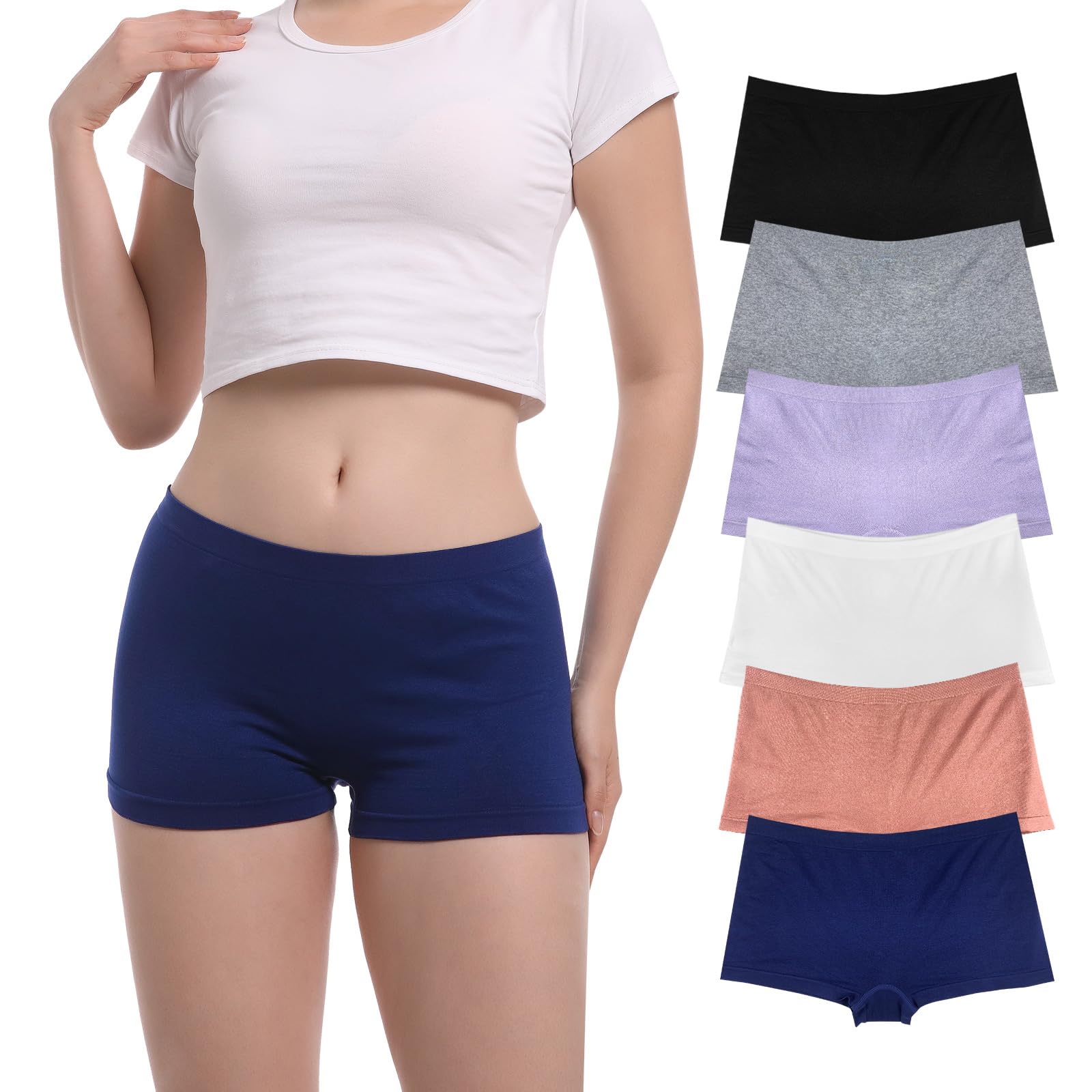 Roupa Íntima Masculina Anweuoko, Sem Costura, Nylon, Elastano, Feminina, Sx6