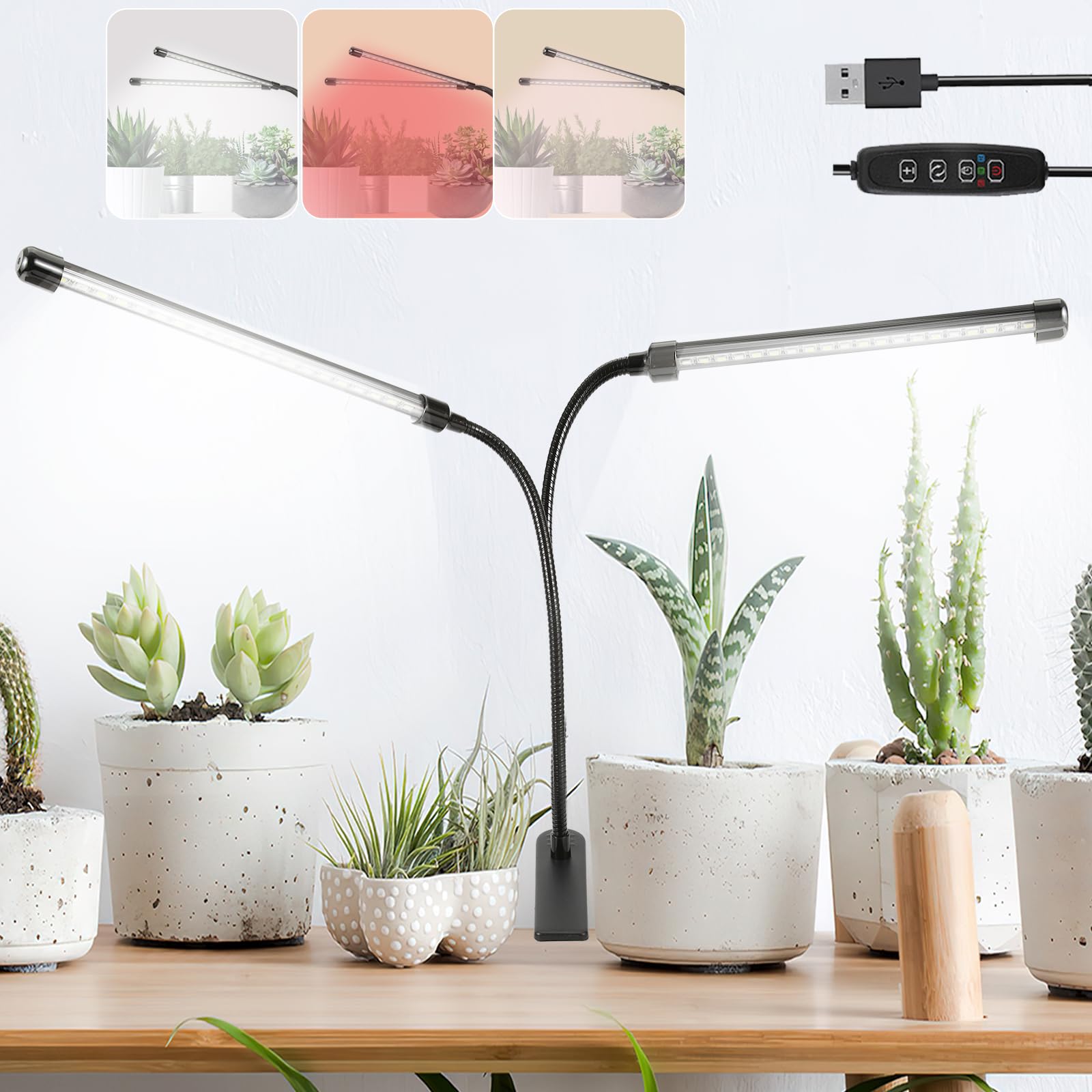 Grow Light Otryad Full Spectrum 40w 6000k Branco Vermelho 40 Leds