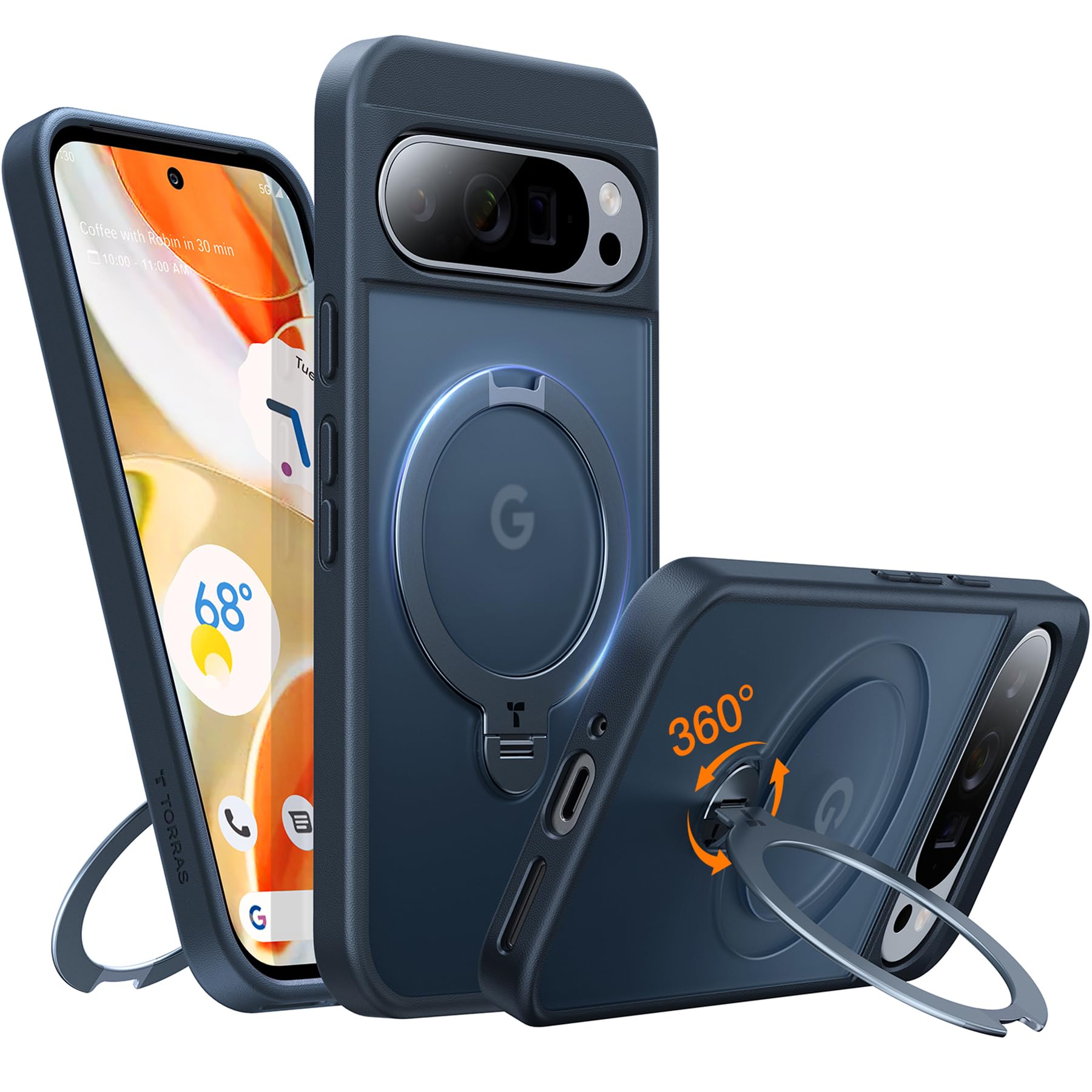 Capa Para Celular Torras 360° Spin Magnetic Stand Google Pixel 9 Pro