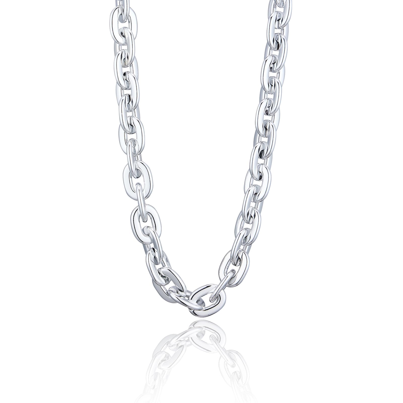 Colar Xiumalu Big Chunky Fake Gold Chain Para Mulheres E Homens