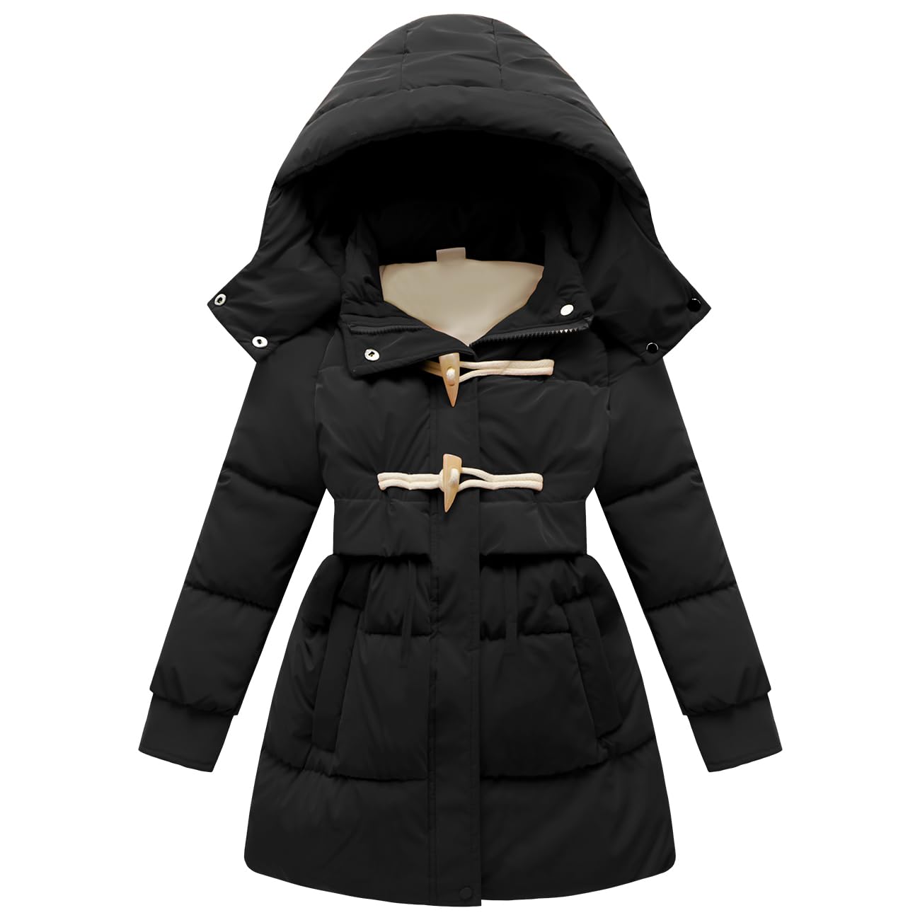 Jaqueta De Inverno Aimisyou, Casaco Acolchoado Longo Para Meninas De 4 A 5 Anos