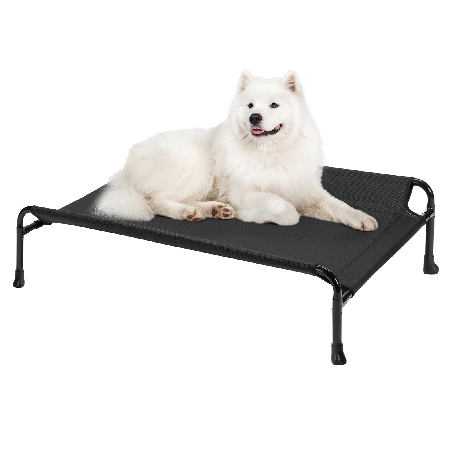 Cama Elevada Para Cães Veehoo Cooling Raised Com Corrimão De 35 X 22 Polegadas