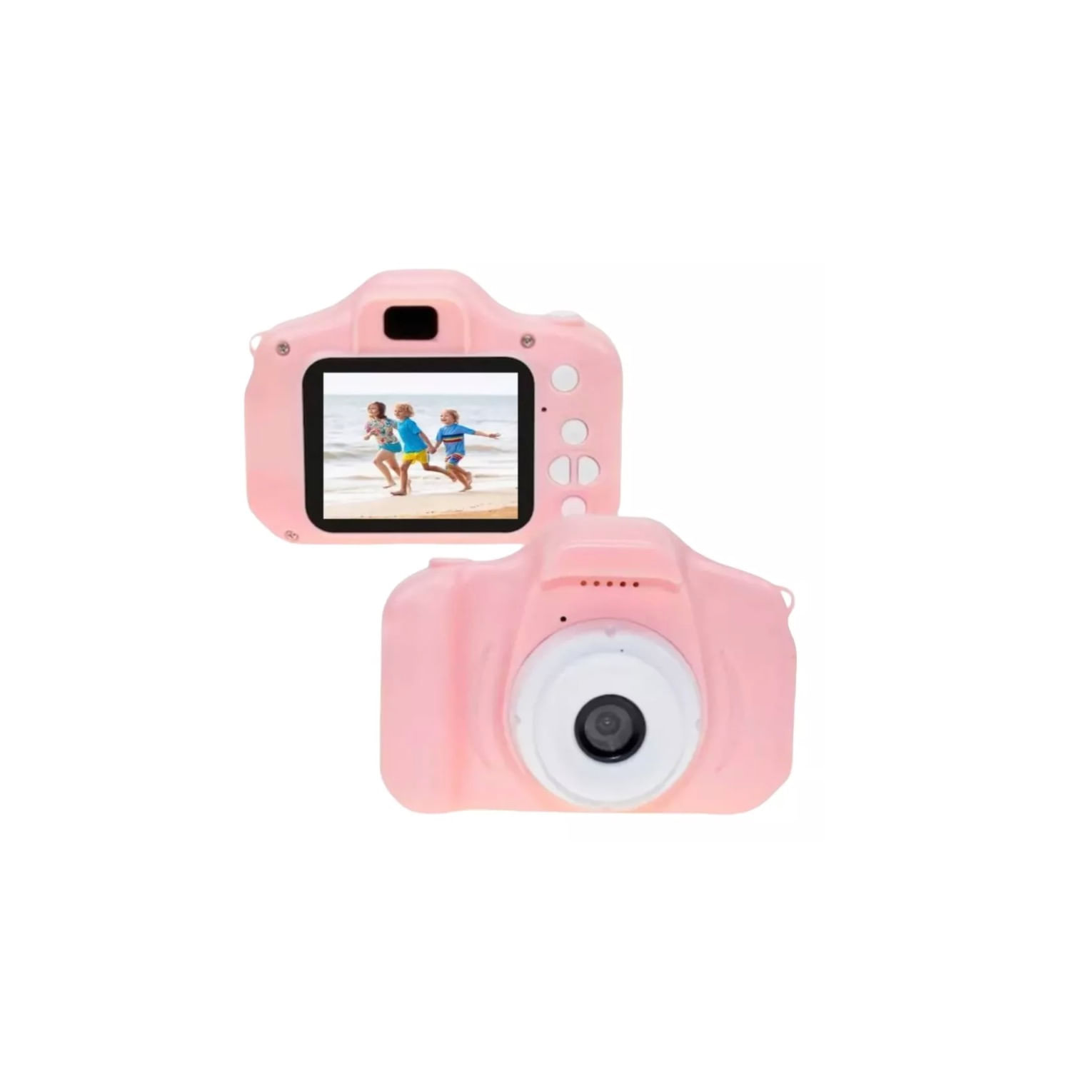 Câmera Digital Portátil Mini Para Crianças Rosa