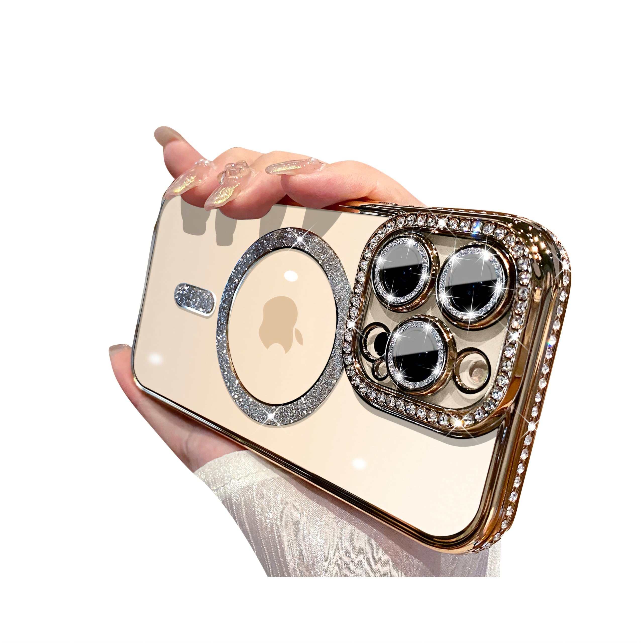 Capa De Telefone Doulings Magnetic Series Para Iphone 16 Dourada