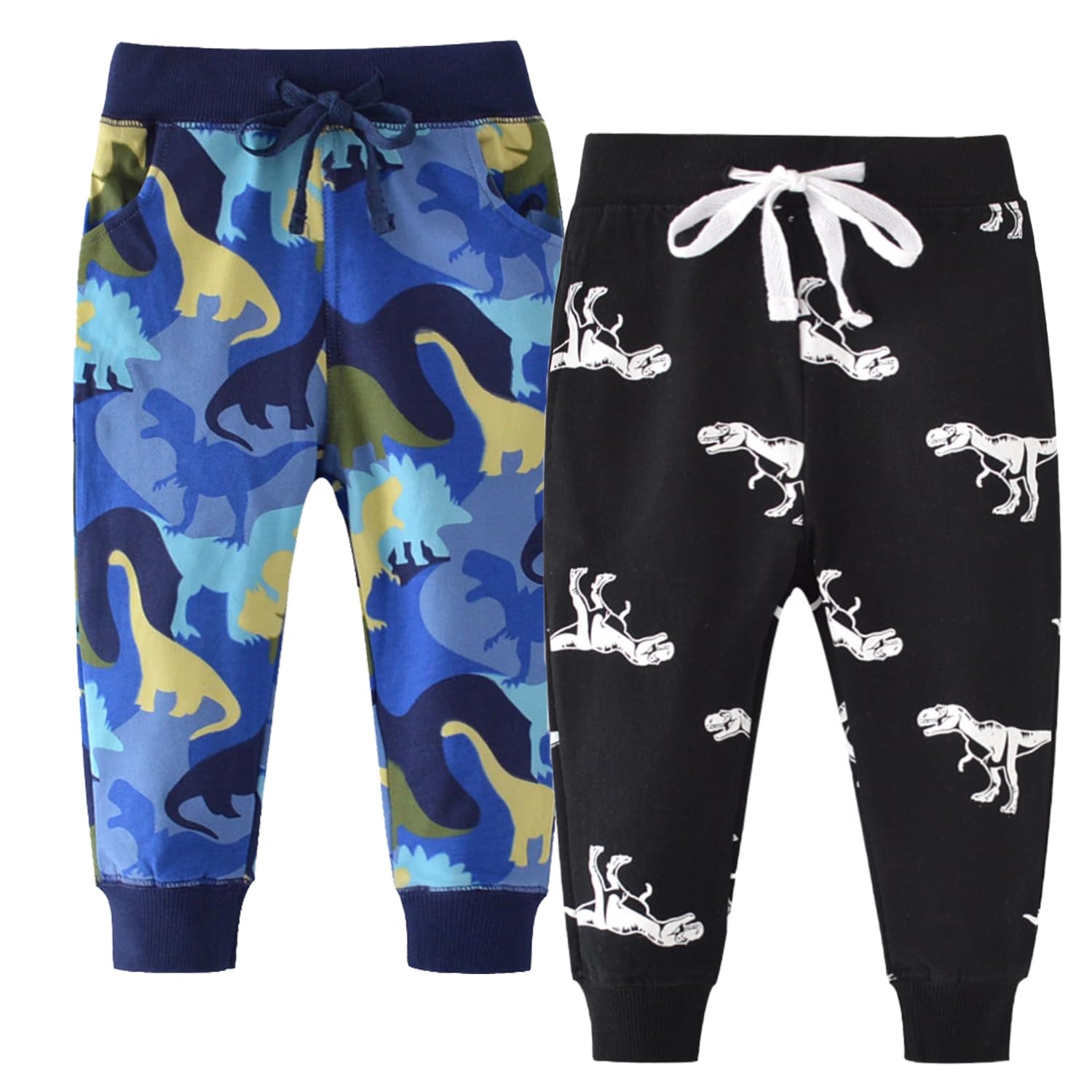 Calças Wawlaudp Masculinas Com Cordão E Algodão Elástico, Pacote Com 2 Unidades