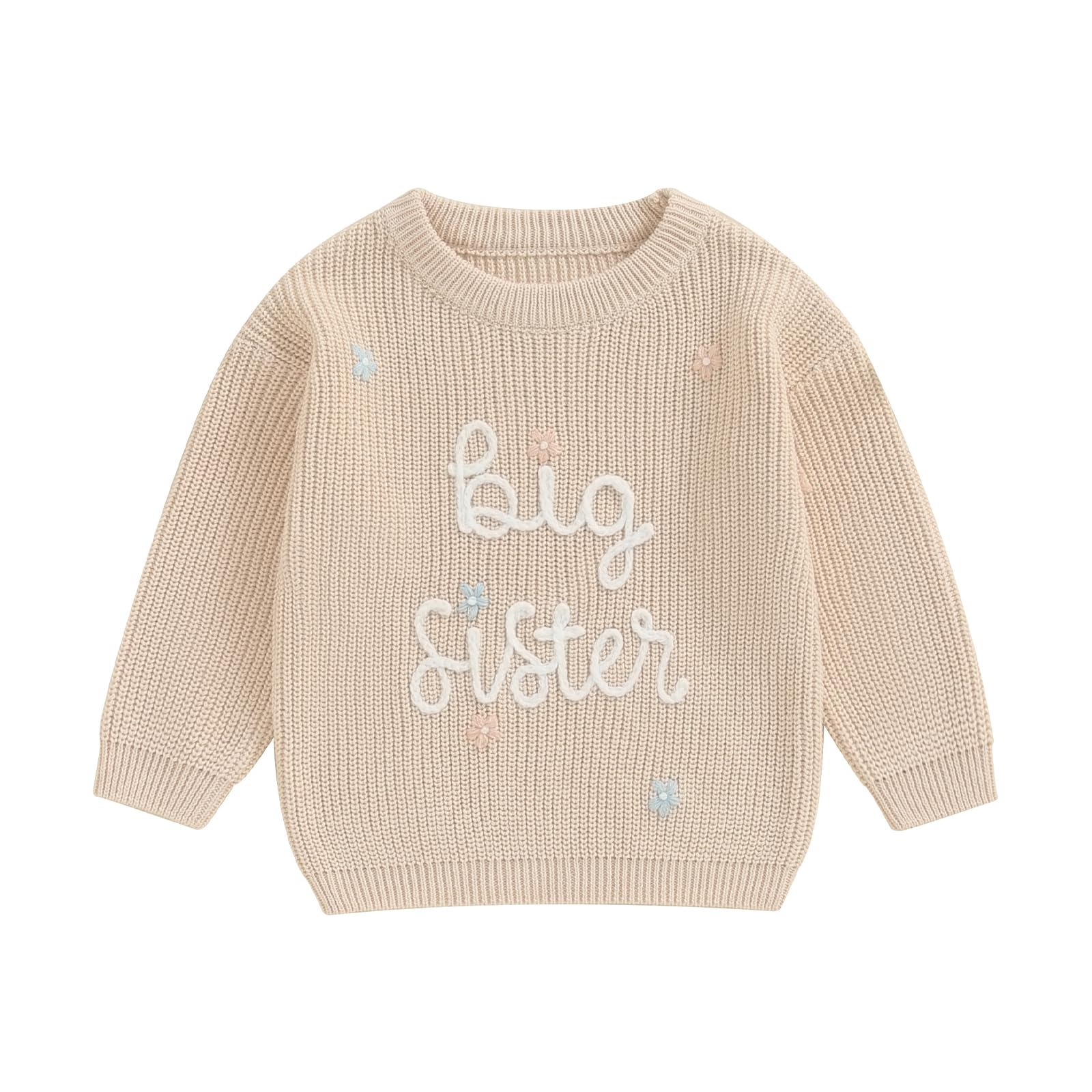 Suéter Amnnchya Toddler Infant Baby Girl Big Sister 12-18m