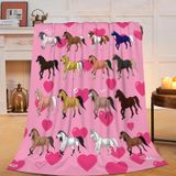 Cobertor Mudiwa Horse Flannel Plush Throw 100x125cm