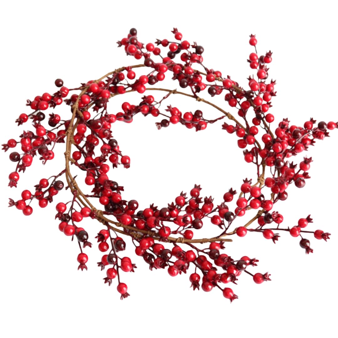 Guirlanda De Natal Ccuuhj Red Berry 180 Cm Interna E Externa