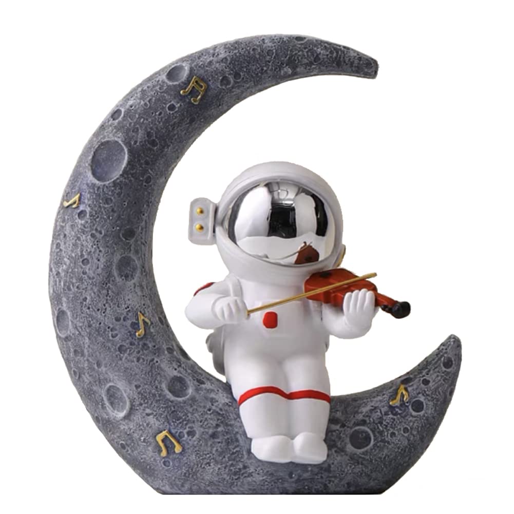 Estatueta Paimuni Astronaut Spaceman Sculpture Resin Decor