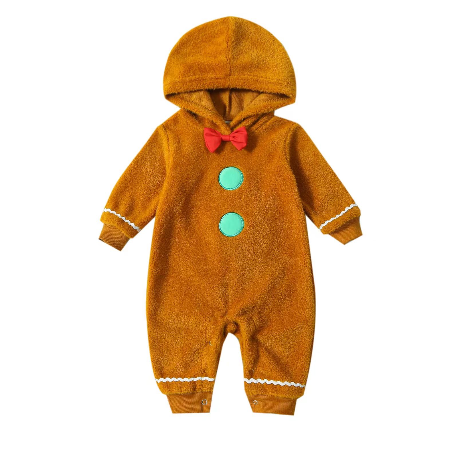 Macacão Ayalinggo Gingerbread Man Com Capuz 18-24 Meses