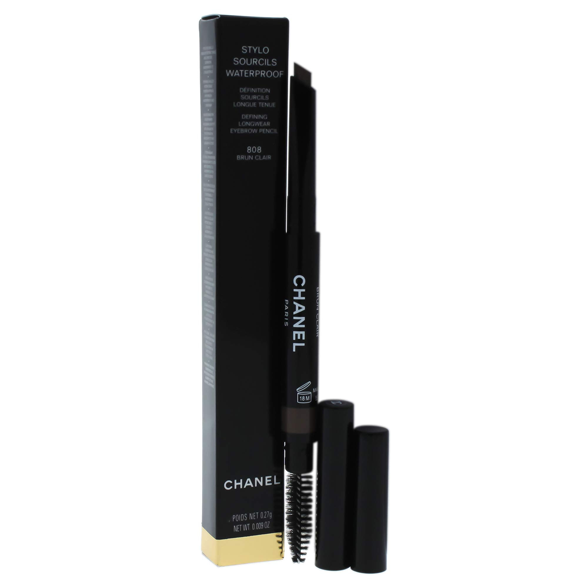Lápis De Sobrancelha Chanel Stylo Sourcils Waterproof 808 Brun Clair