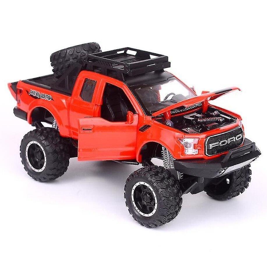 Big Wheels Diecast Car Raptor Pickup Truck Modelo Com Luz