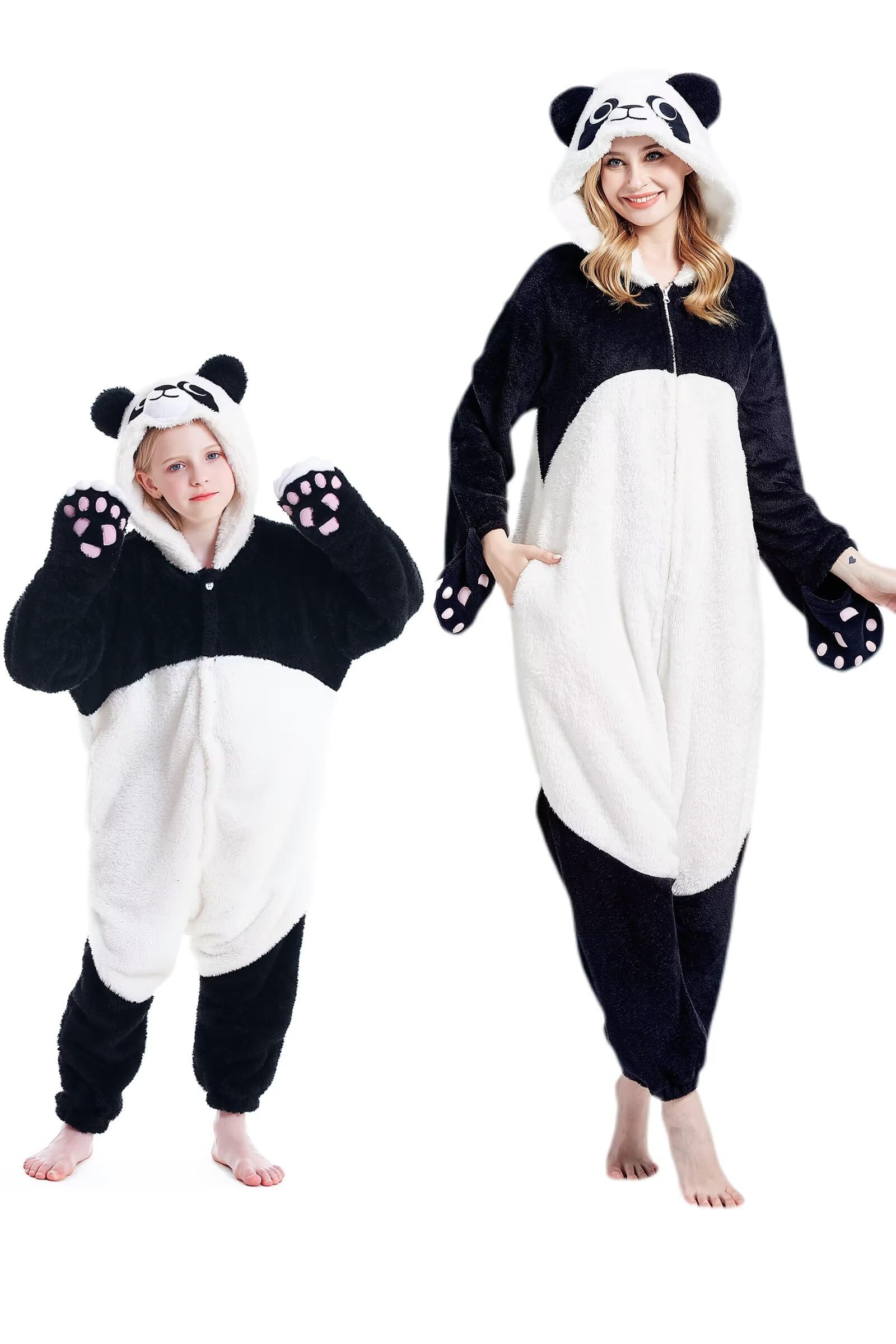 Onesie Darkcom Giant Panda Para Crianças De Flanela De 12 A 13 Anos