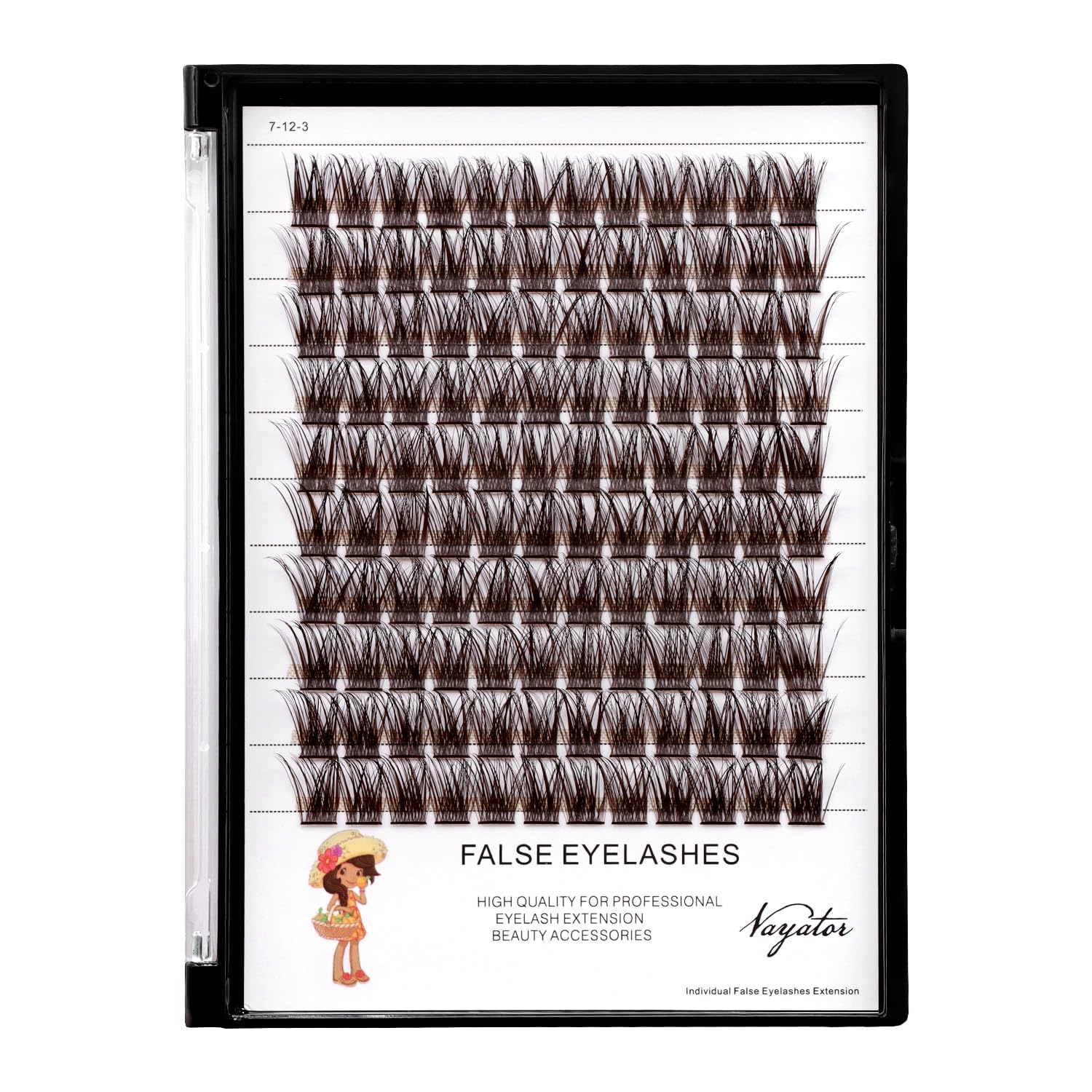 Cílios Postiços Vayator Color Lash Cluster D Curl 10-20mm