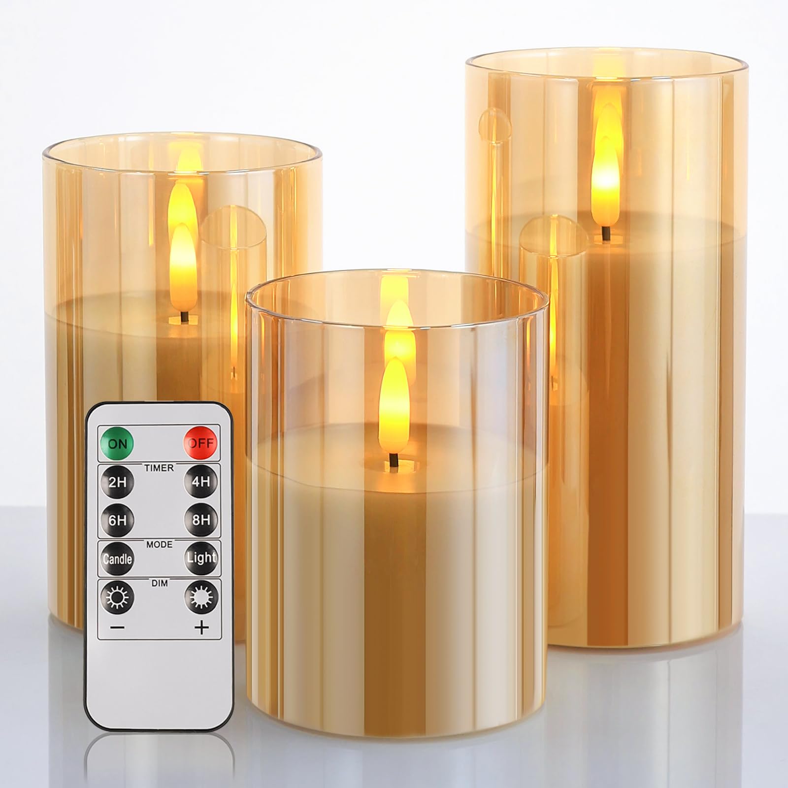 Velas Sem Chama Snugblaki Flickering Com Cera Real Remota