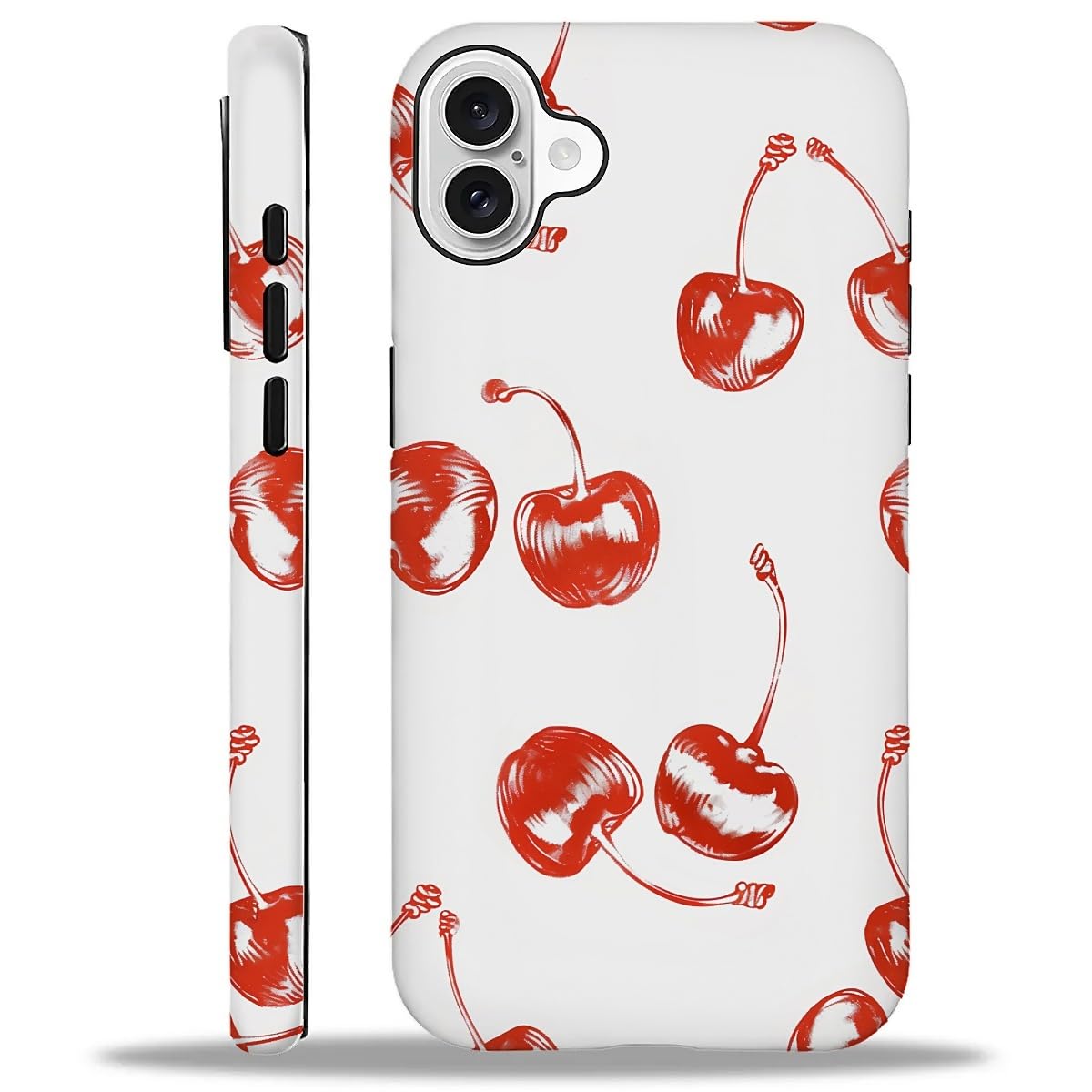 Capa De Telefone Ilikediy Para Iphone 16 Retro Cherry Pattern