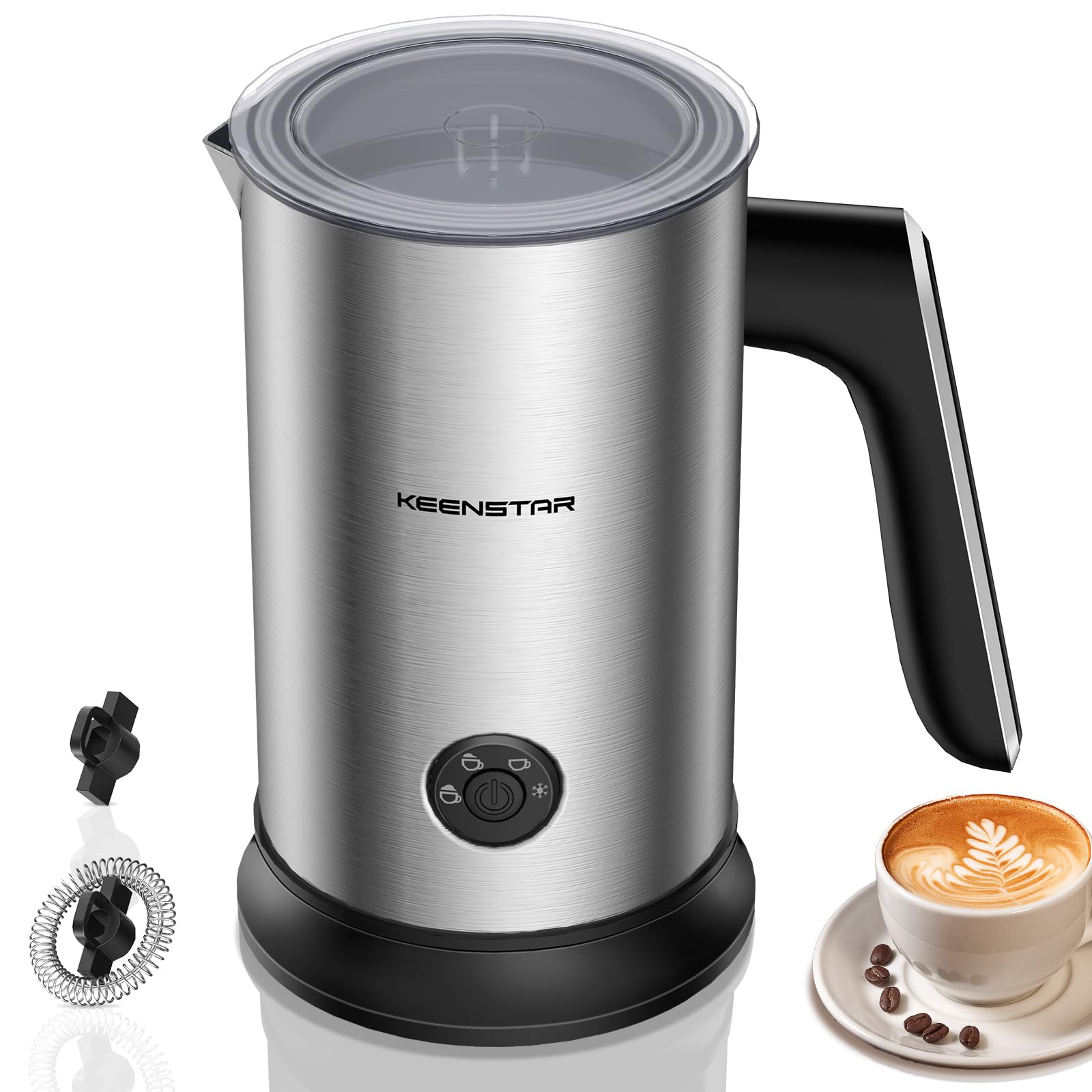 Batedor De Leite Keenstar 4 Em 1 Elétrico Com Função Keep Warm