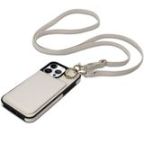 Capa Keallce Para Iphone 16 Pro De 6,3" Com Carteira Tiracolo Branca