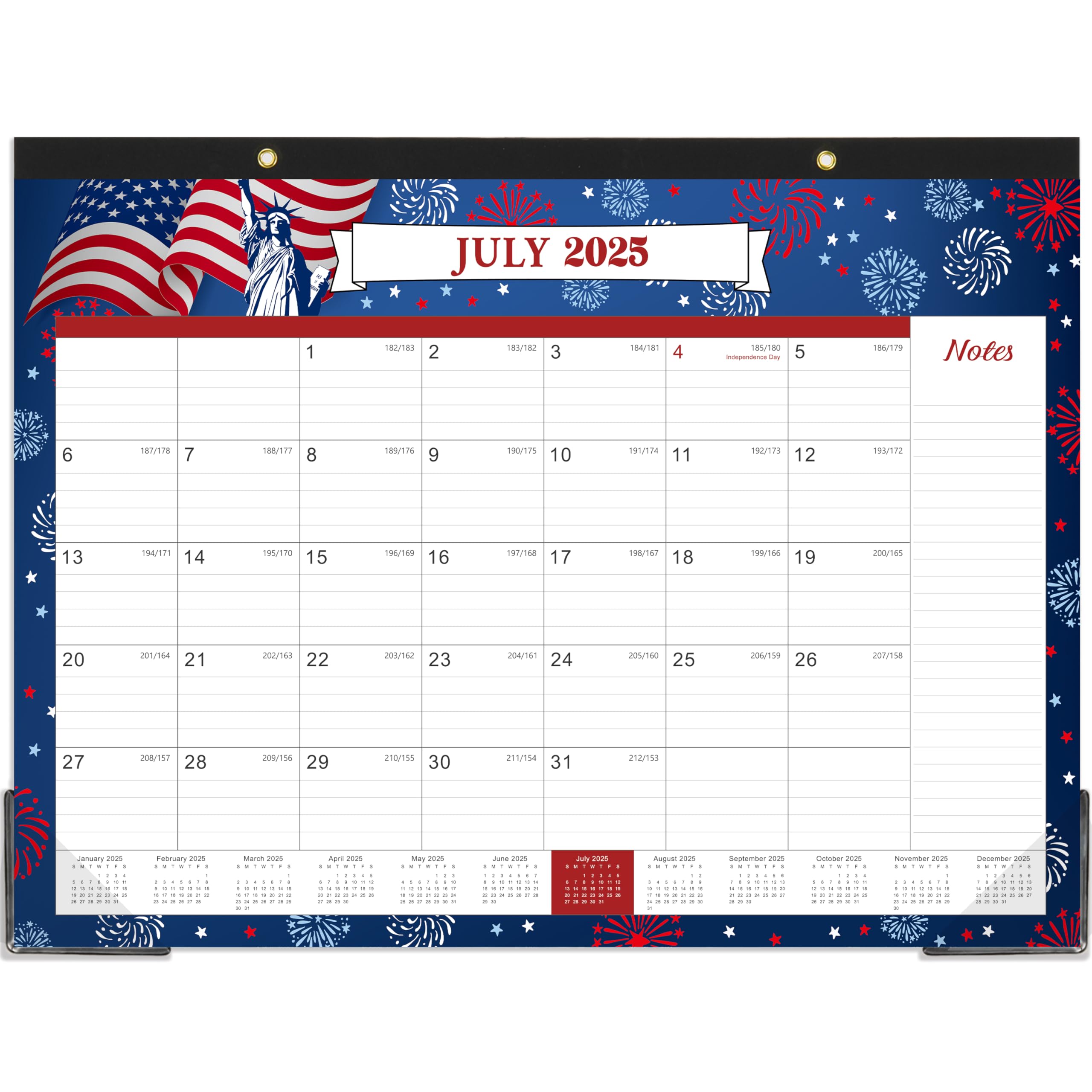 Calendário De Mesa Journaltastic 2025, 22 X 17 Cm, 12 Meses