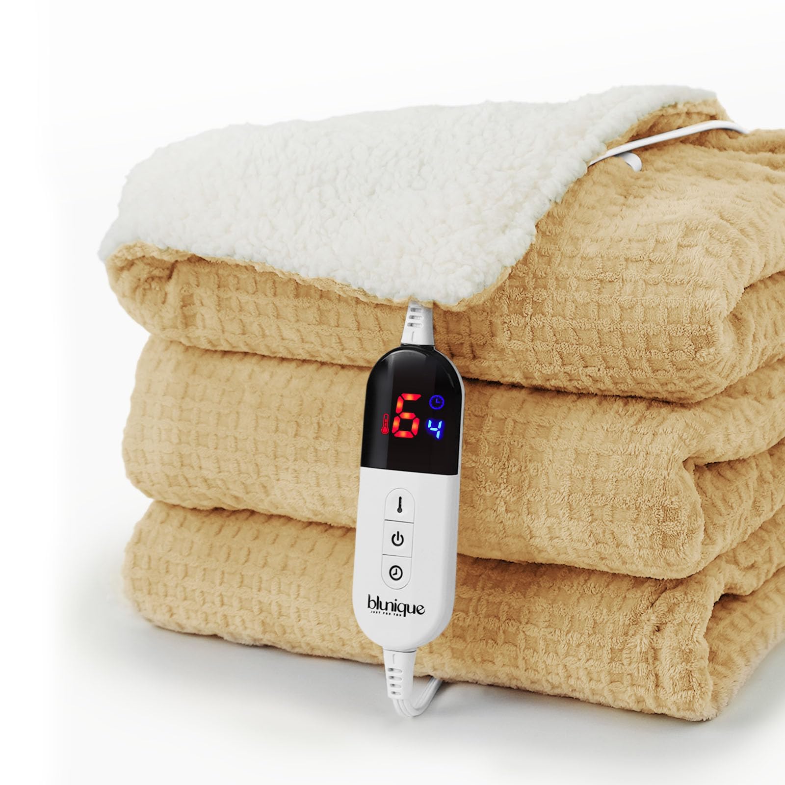 Manta Aquecida Blunique Waffle Electric Throw 130x150cm