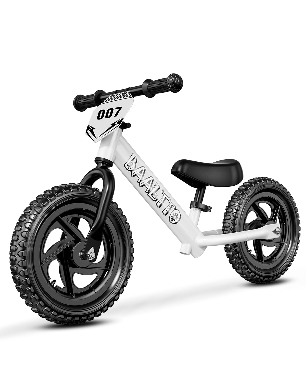 Balance Bike Baaltto Toddler De 2 A 5 Anos E 12 Polegadas Com Adesivos Brancos