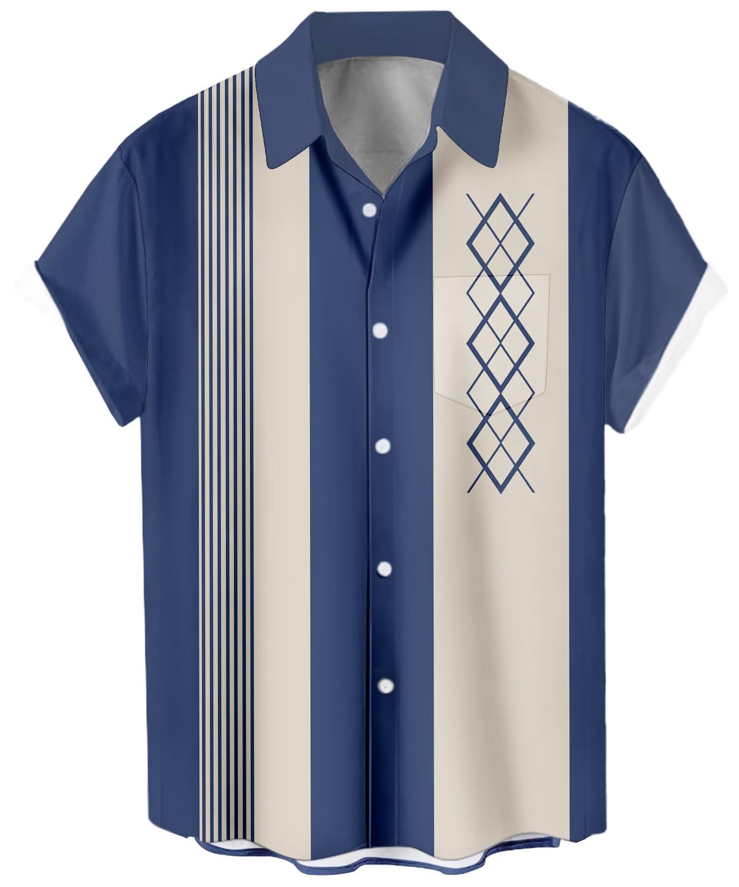 Camisa Havaiana Masculina Who In Shop De Manga Curta Vintage Dos Anos 50