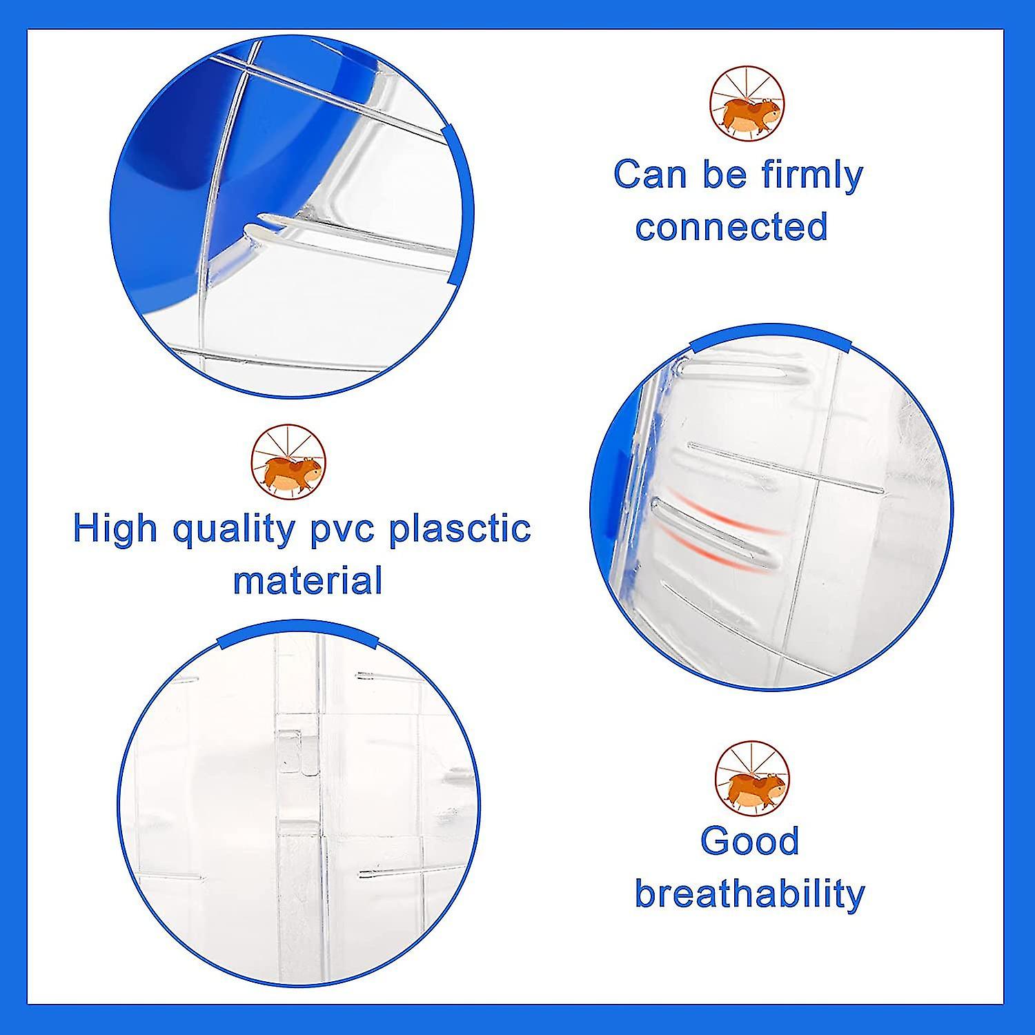 2 Pack Hamster Exercício Bolas 4,8 Polegadas Clear Hamster Ball Mi