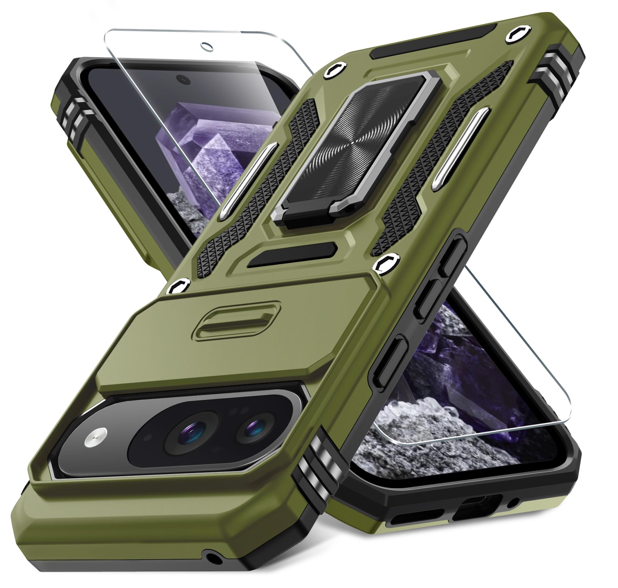 Capa De Telefone Deerlamn Para Google Pixel 9/9 Pro Com Protetor De Tela