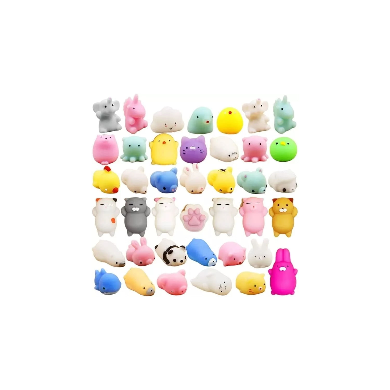 Kit De Brinquedos Squeeze Mini Mochi Squishy 50 Unidades Para Crianças