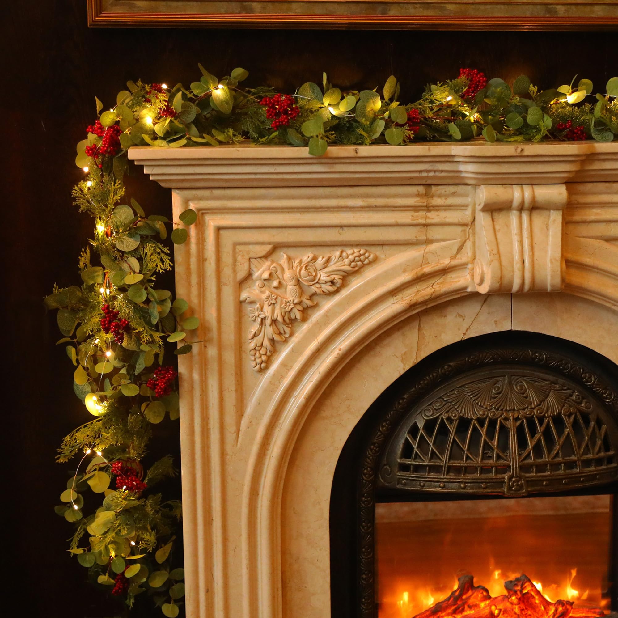 Guirlanda De Natal Anna's Whimsy 1,9 M Com Luzes Led 144 Dicas