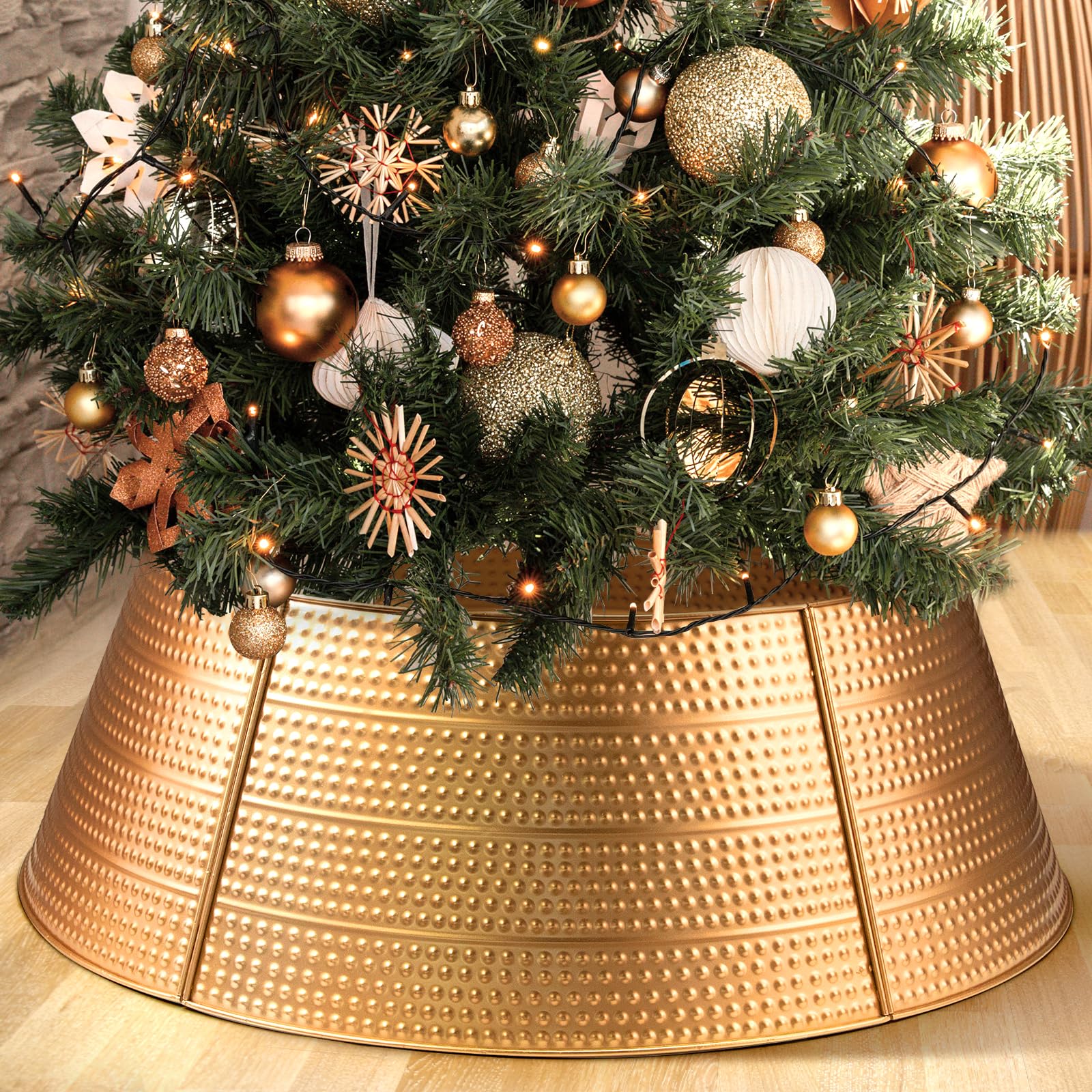 Coleira De Árvore De Natal Kafuzi Metal Para Árvores Artificiais