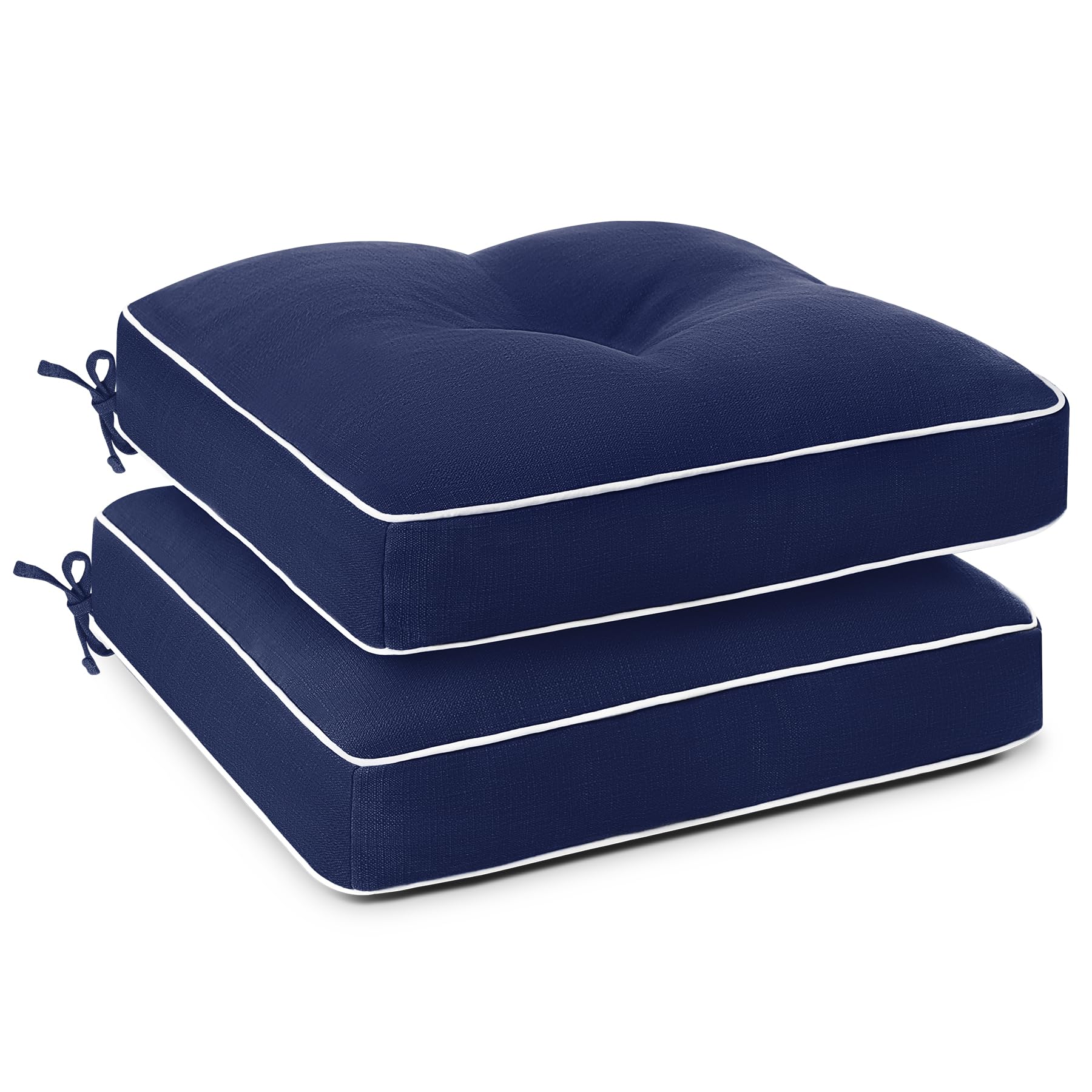 Almofadas Para Cadeiras De Pátio Favoyard, Resistentes À Água, Azul, Pacote Com 2