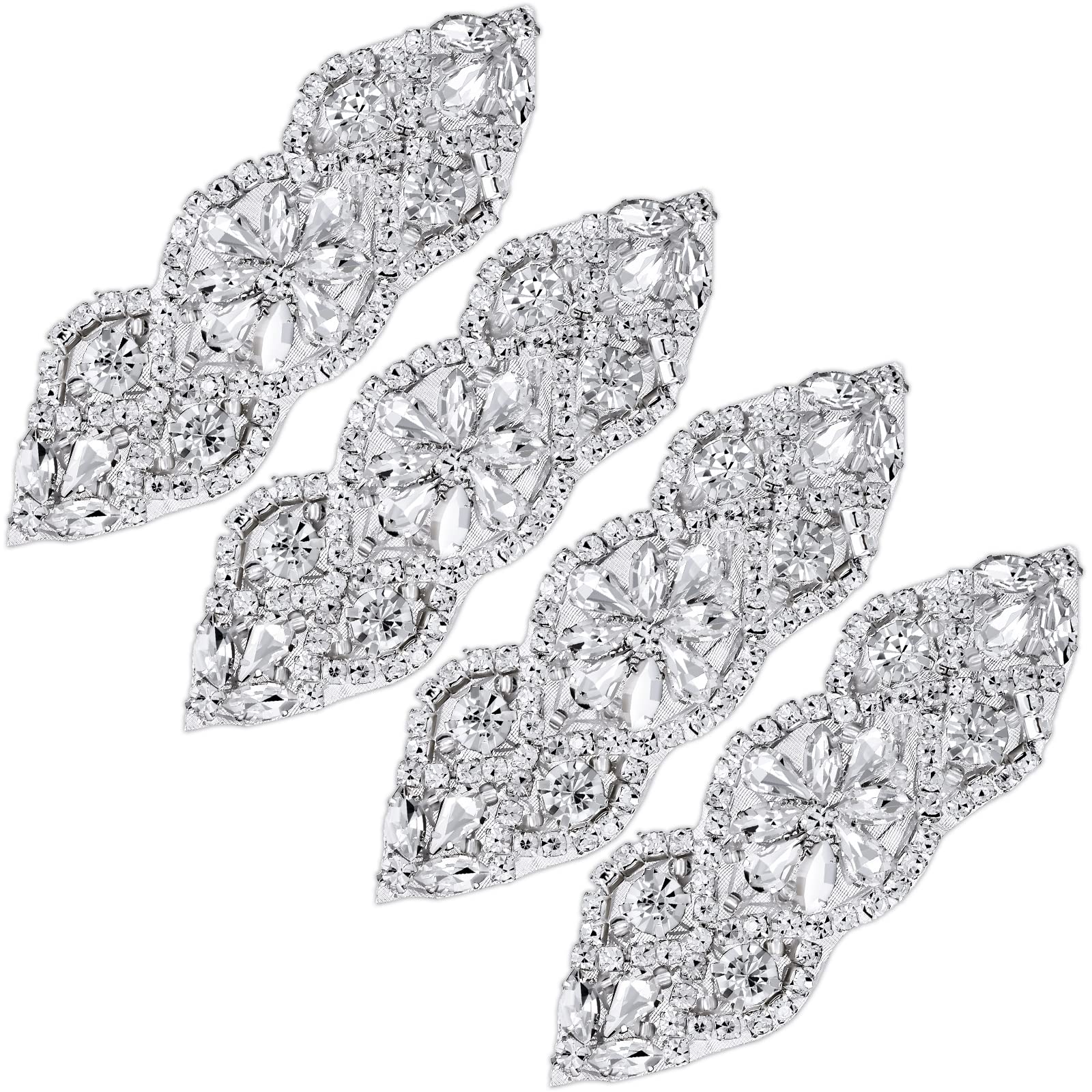 Aplique De Strass Iron On Patch Jutom Para Vestido De Noiva