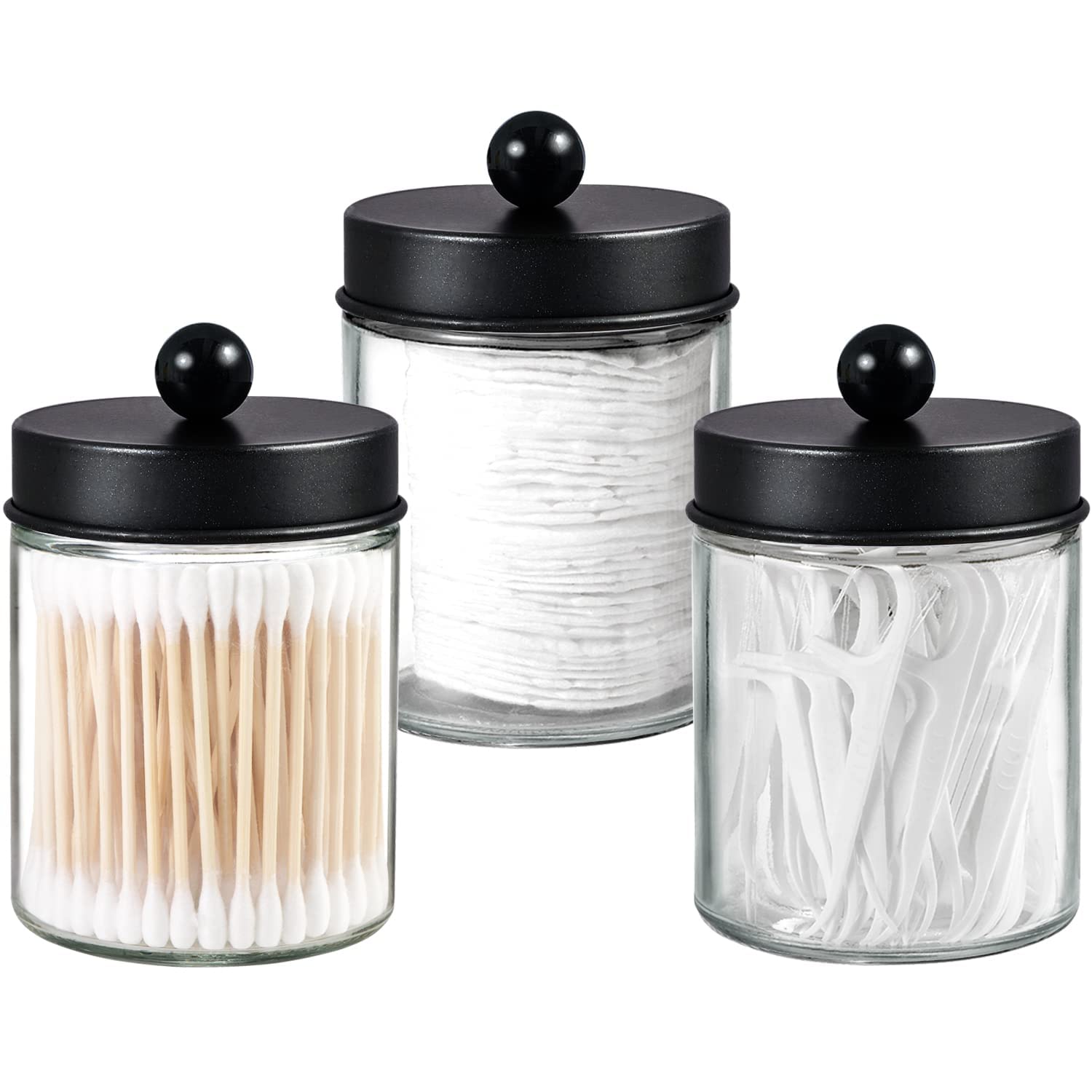 Conjunto De Vasilhas Apothecary Jar Vanity Komashr, Pacote Com 3